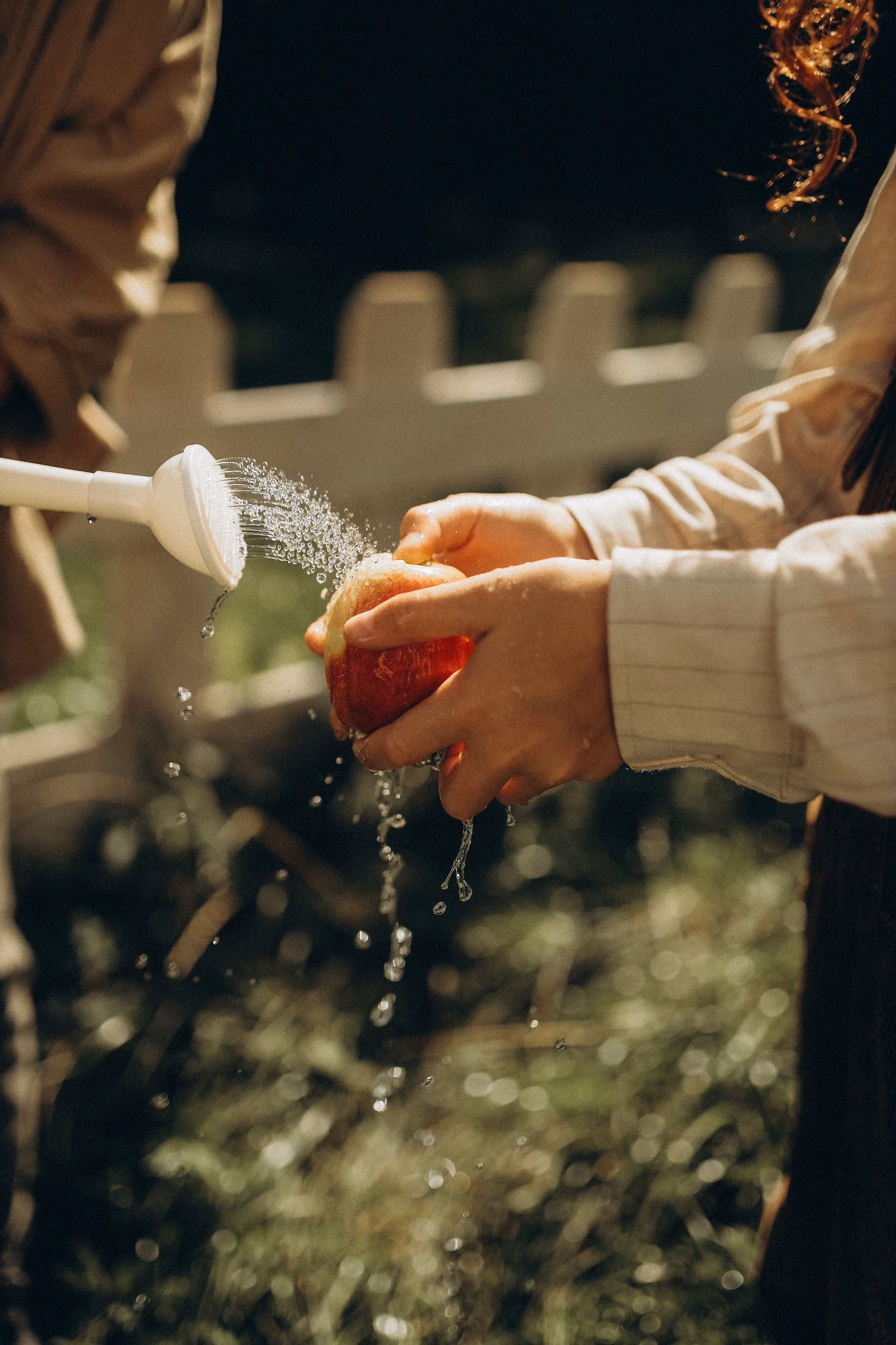 Дина и Миа в огороде. Семейный и детский фотограф в Москве Анастасия Меликова