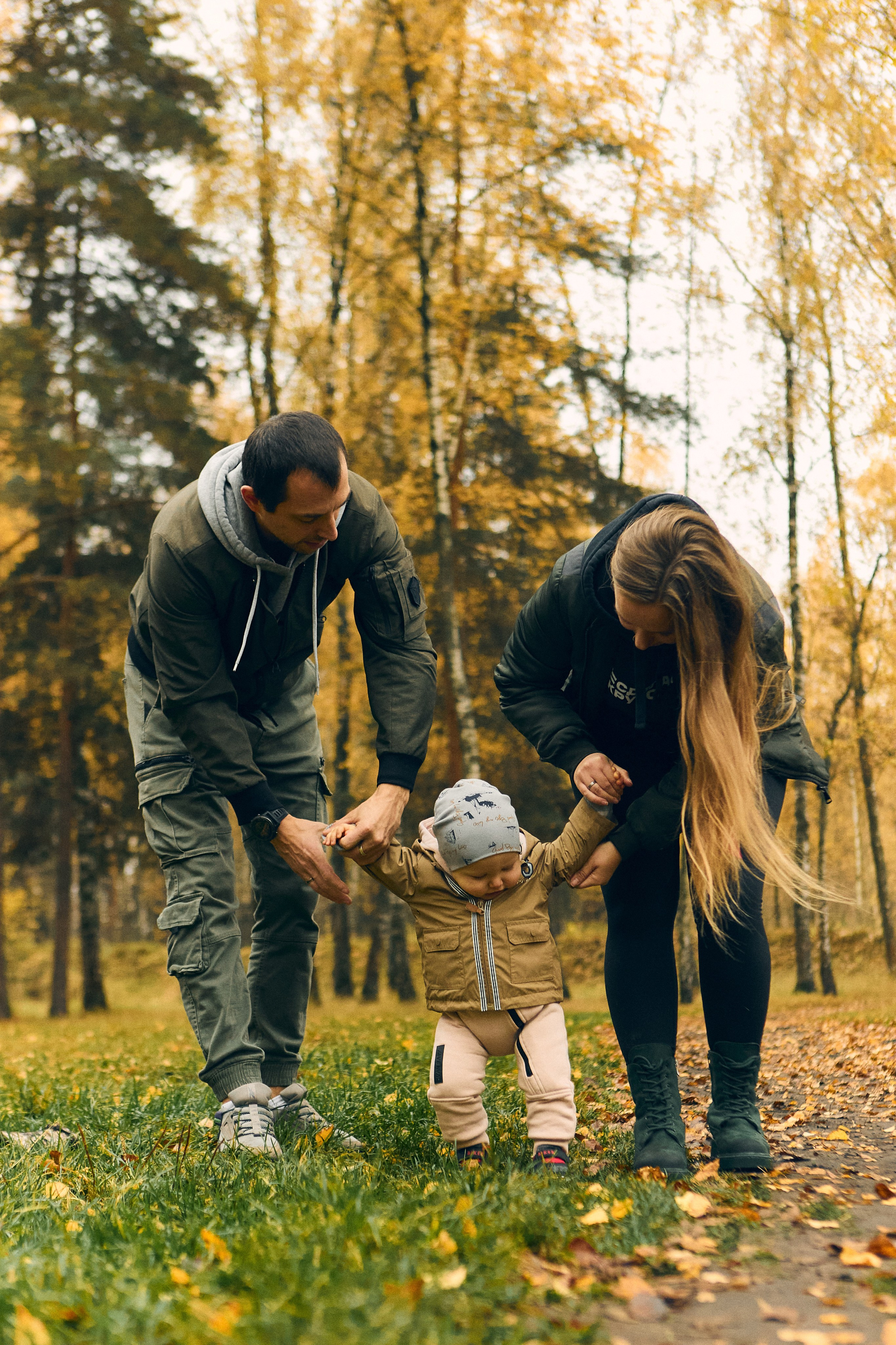 Семейная фотосессия дома и на прогулке в Москве