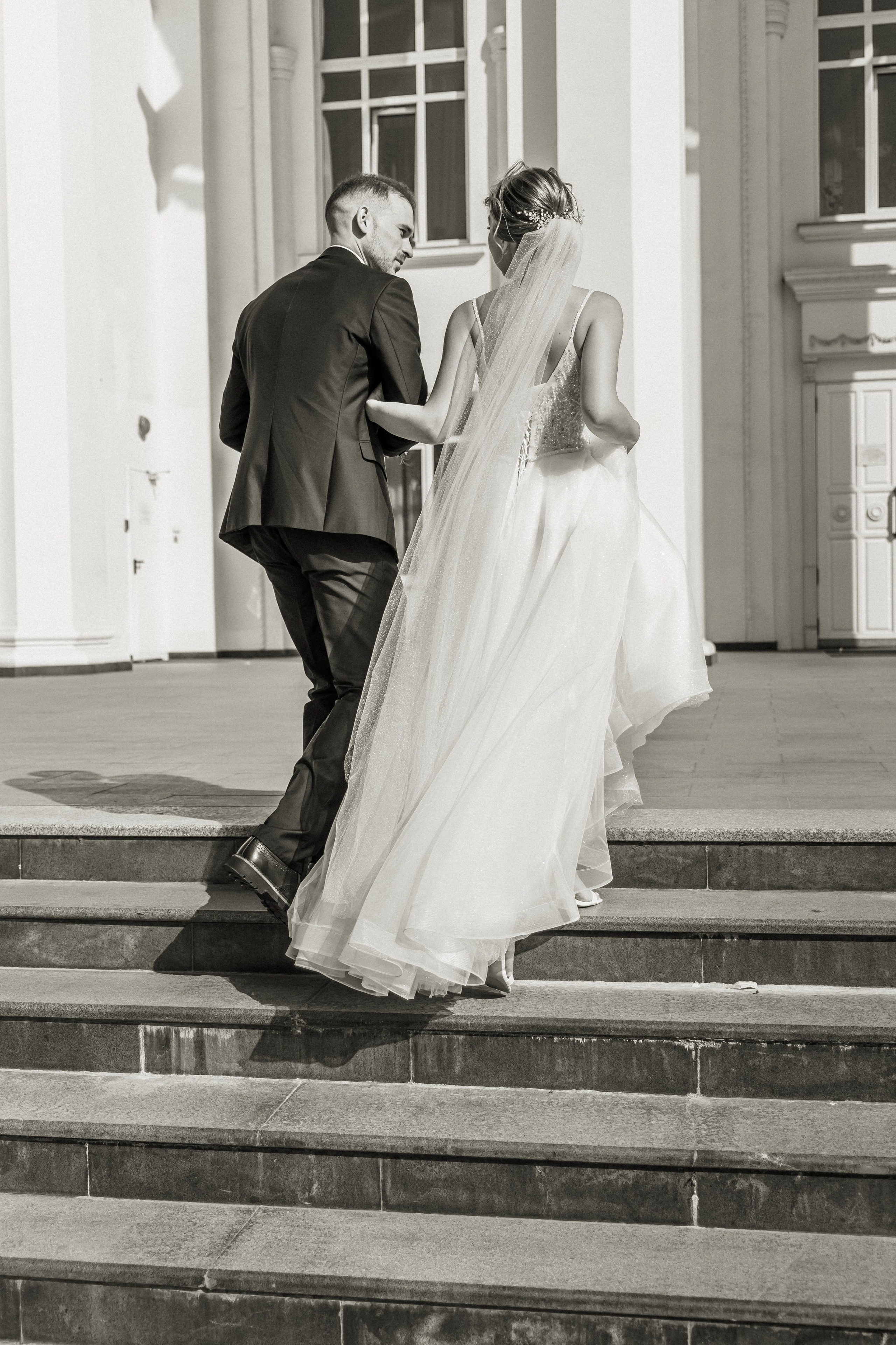 Свадебная прогулка Екатерины и Евгения. Свадебная фотография. Арина Рубах