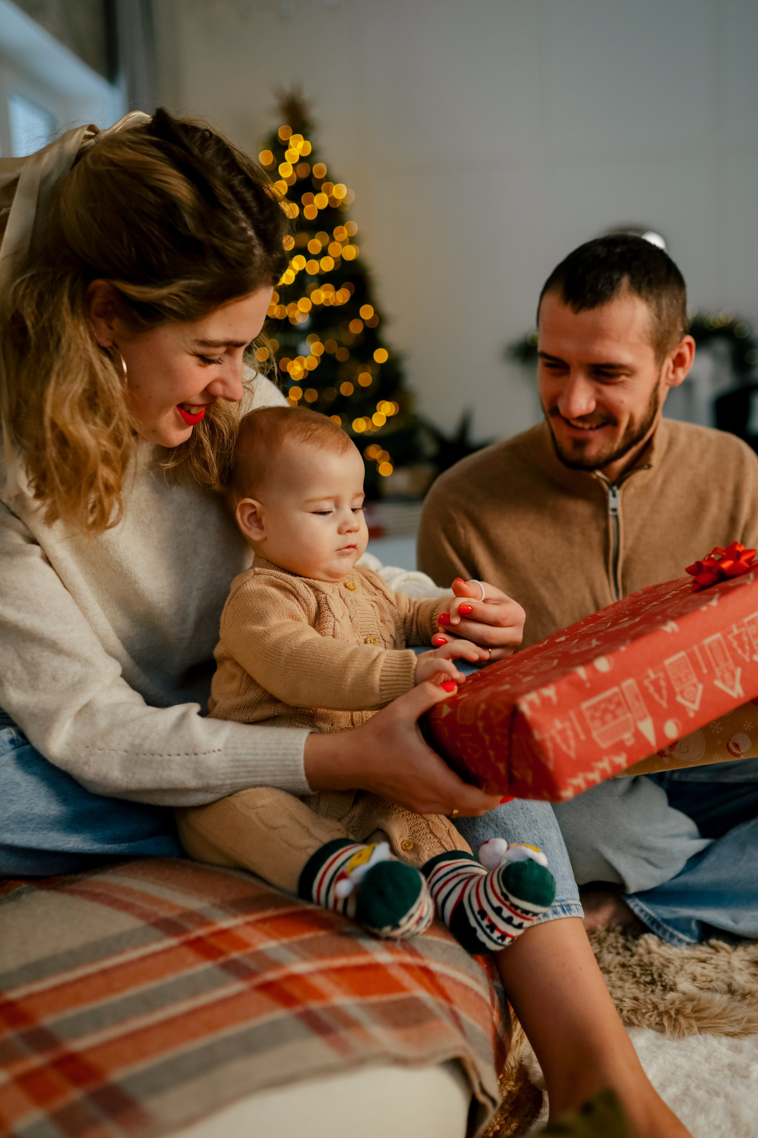 Теплое семейное новогоднее. Свадебный и семейный фотограф в Варшаве