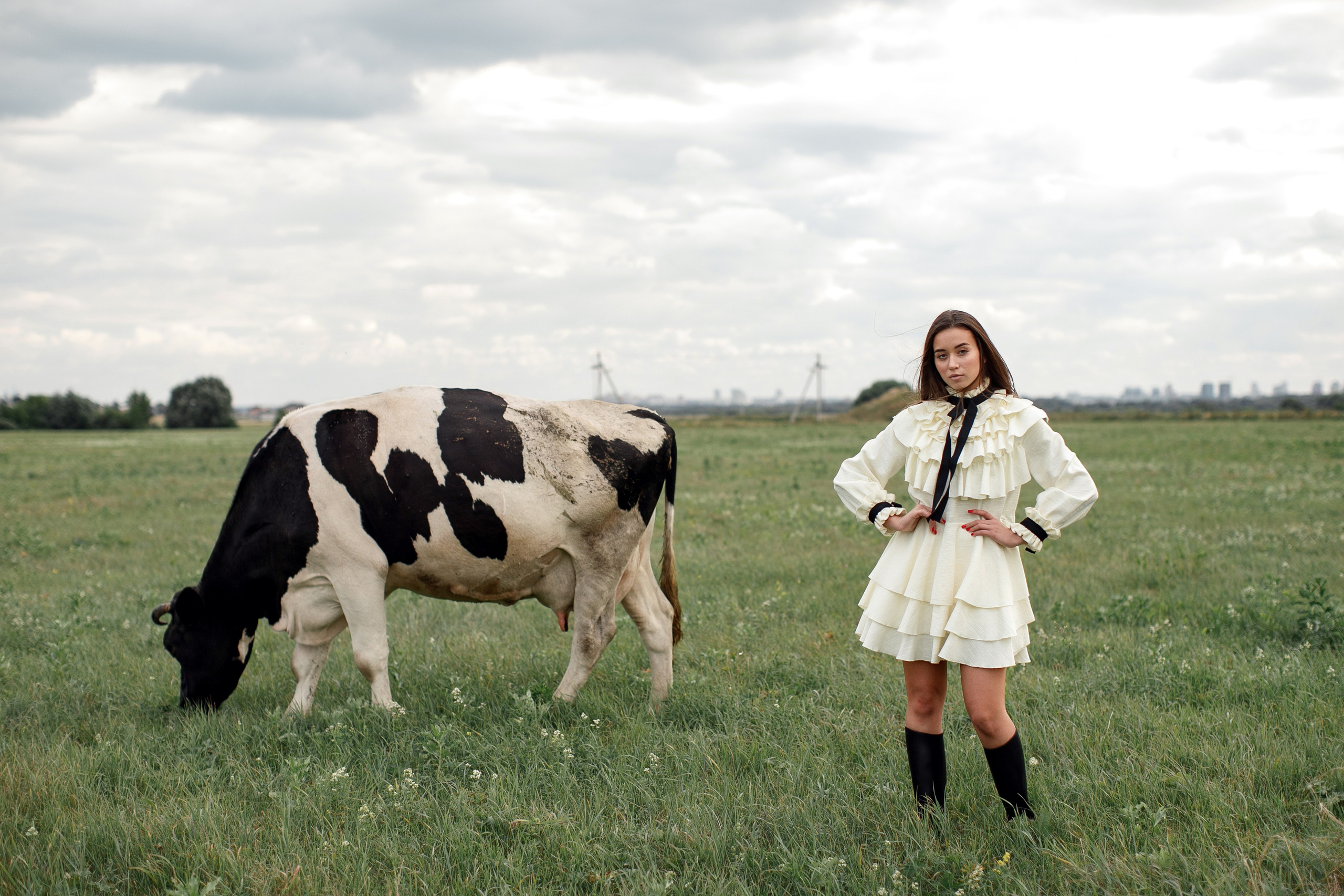 Фотосессия Полины у маяка. Свадебный фотограф Москва