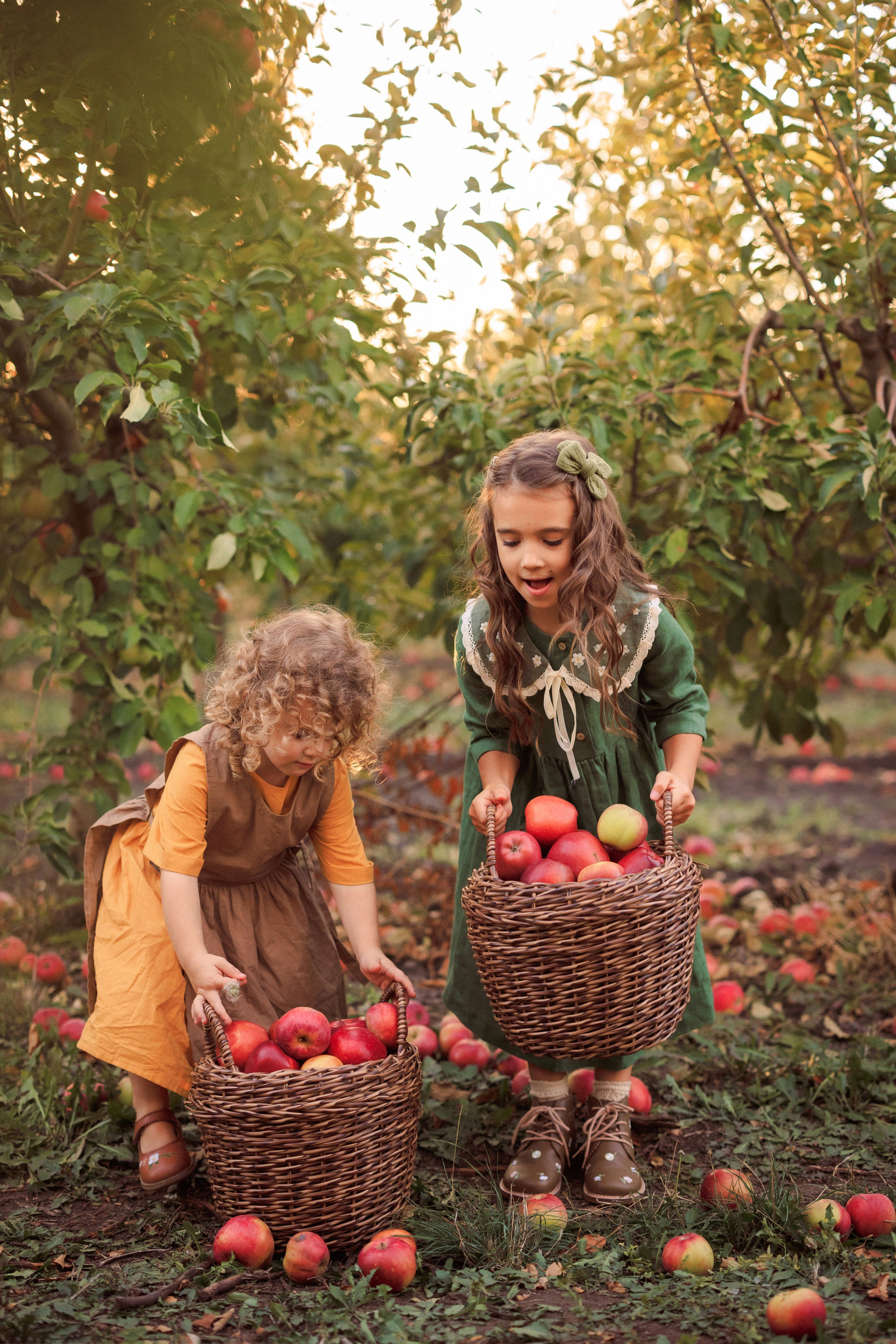 Семейная фотосессия в Яблоневом саду. Семейный и детский фотограф в Краснодаре Анна Трашкова