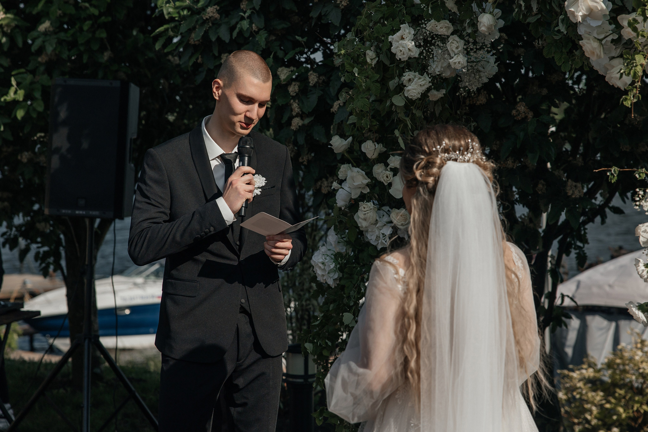 Выездная церемония в Капитан Клуб Жуковский. Свадебный фотограф в Москве Дарья Олендарёва
