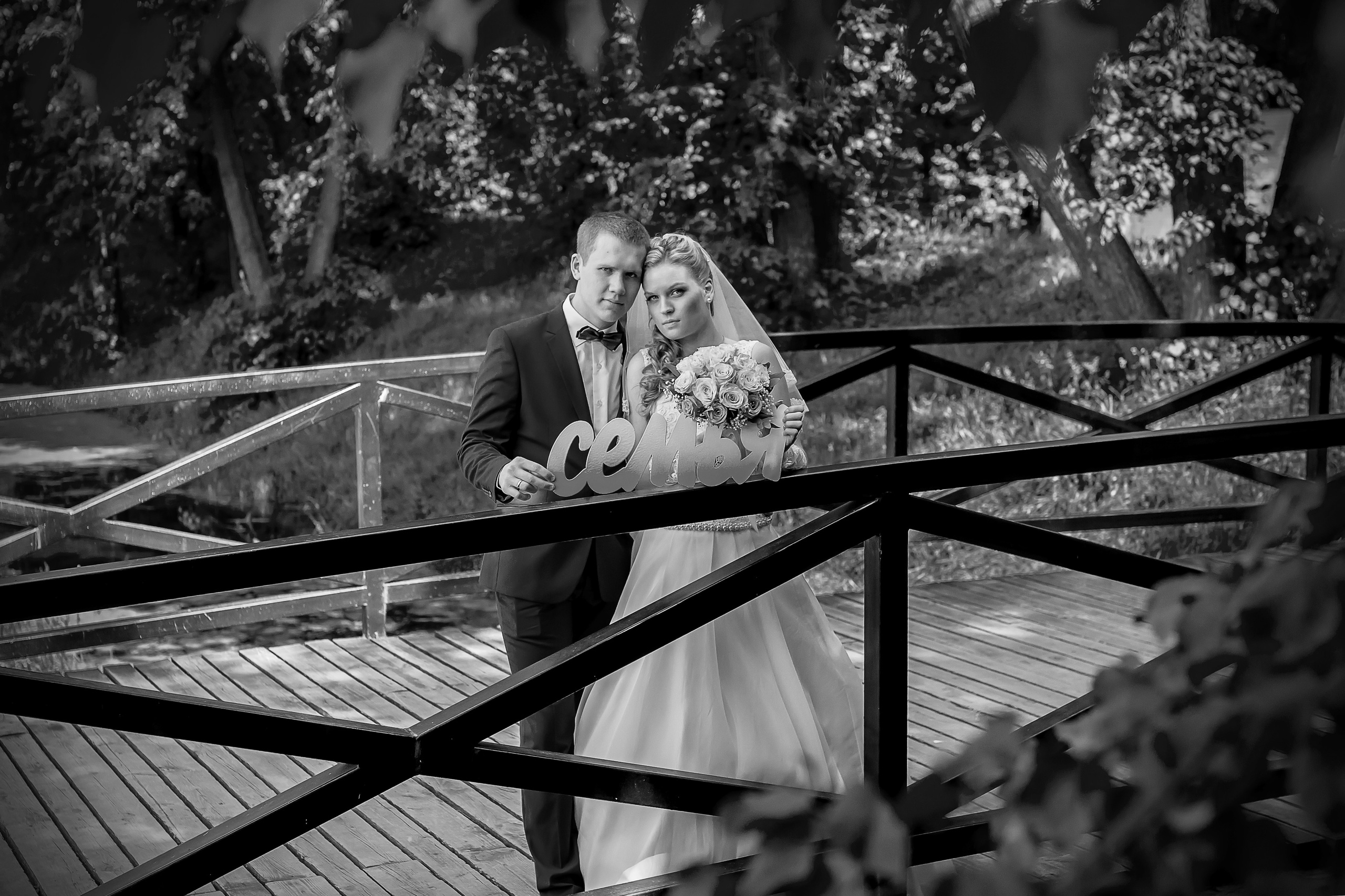 Свадебная прогулка в усадьбе Кусково. Фотограф Владимир Артамонов