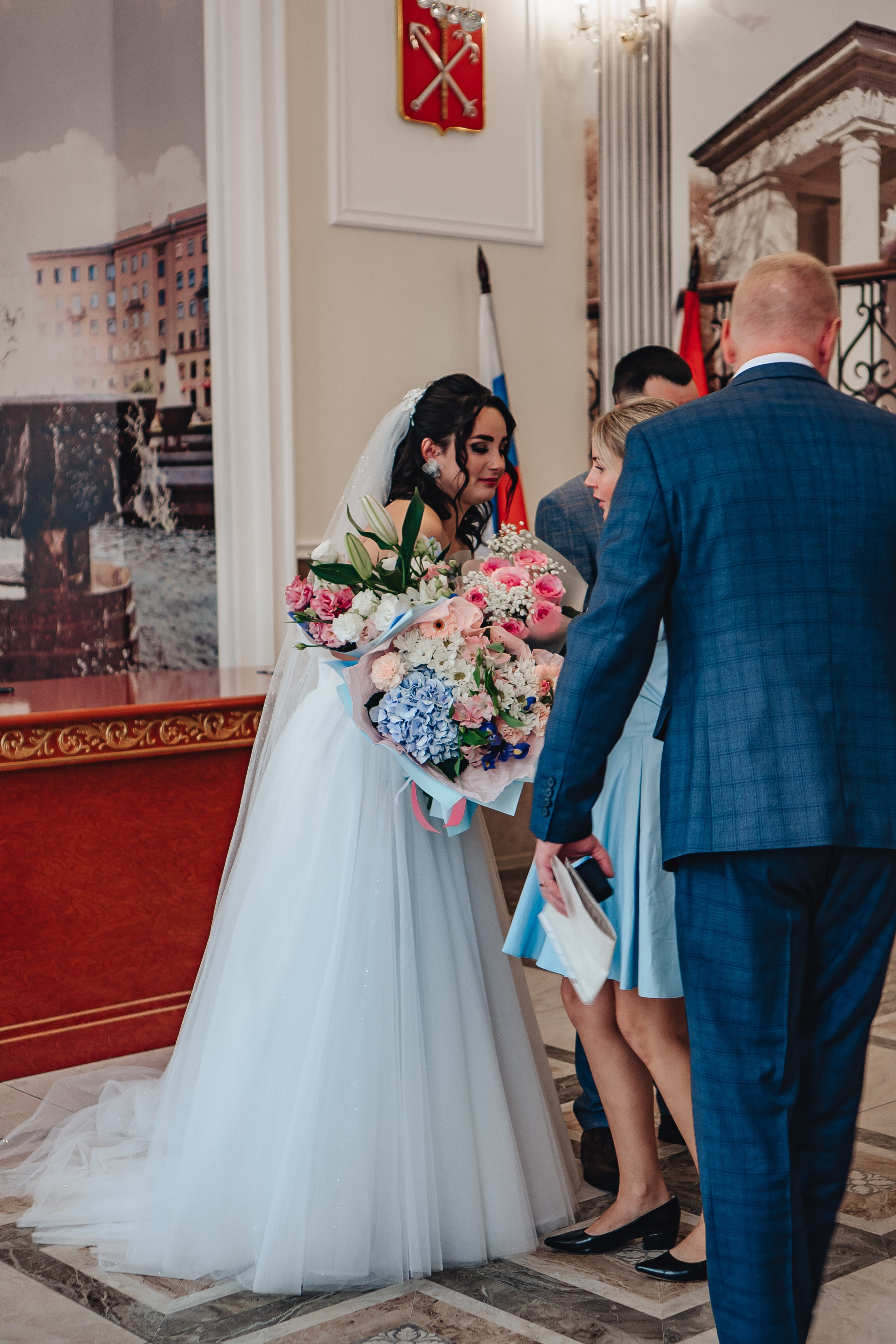 СВАДЕБНАЯ СЬЕМКА В ЗАГСЕ НА МОСКОВСКОМ ПРОСПЕКТЕ. Профессиональный фотограф, Санкт-Петербург — Виктория Богомолова