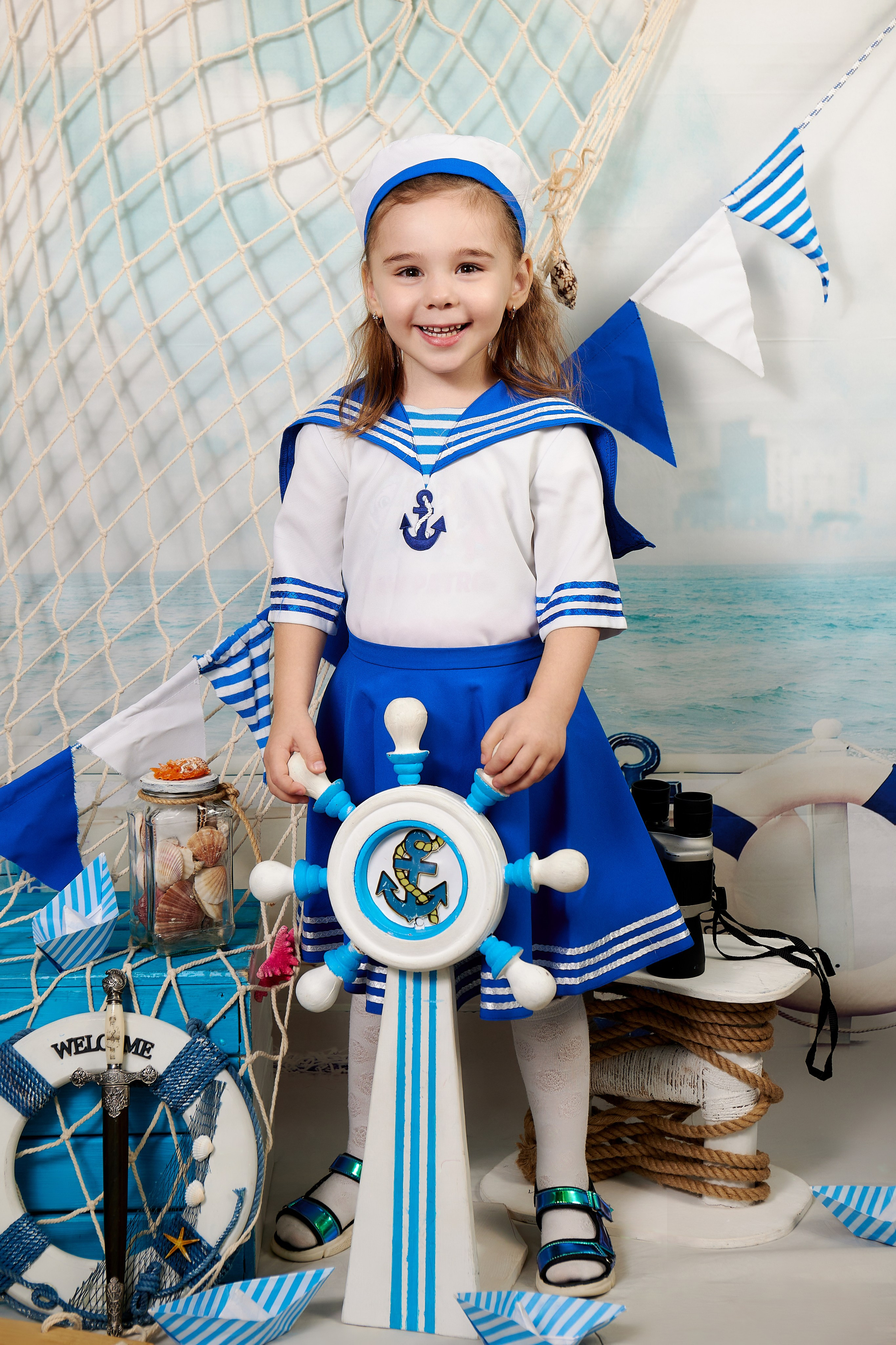 Морячка и моряк. Детская выездная фотостудия