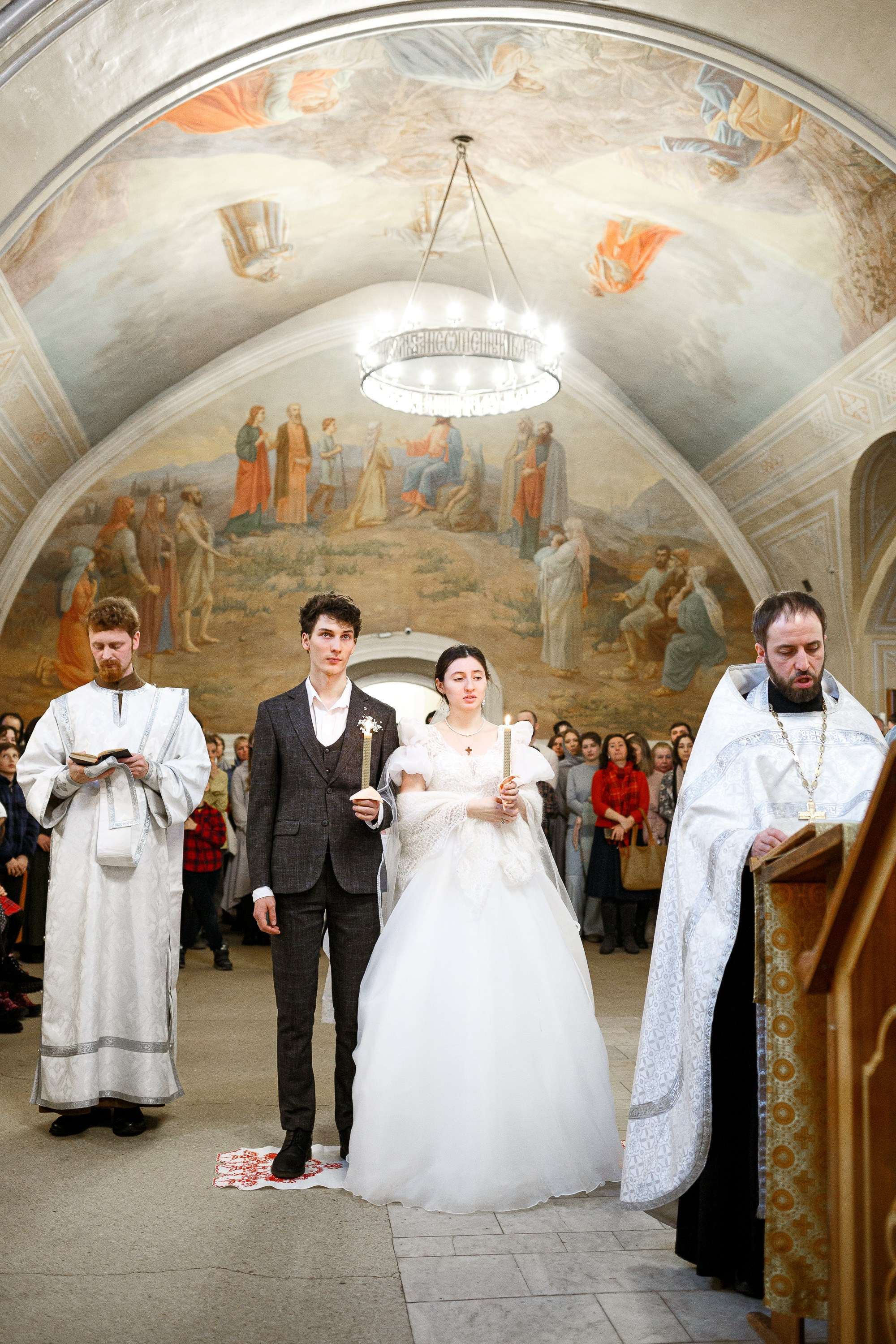 Необычное Венчание в храме Космы и Дамиана в Шубине. Красивые и трогательные кадры.