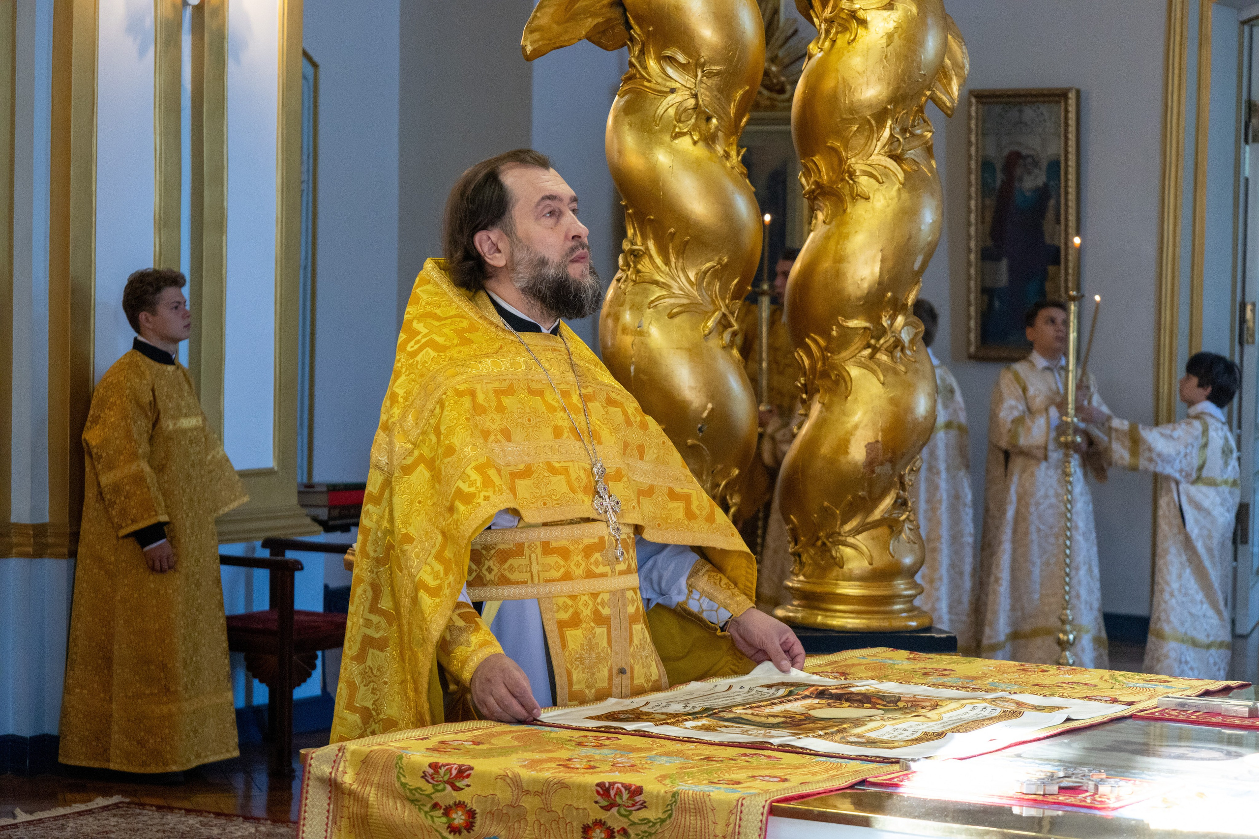 НЕДЕЛЯ 13-Я ПО ПЯТИДЕСЯТНИЦЕ. ГЛАС 4-Й. ПЕРЕНЕСЕНИЕ МОЩЕЙ АП. ВАРФОЛОМЕЯ. АП. ОТ 70-ТИ ТИТА, ЕП. КРИТСКОГО. НИКОЛО-БОГОЯВЛЕНСКИЙ МОРСКОЙ СОБОР