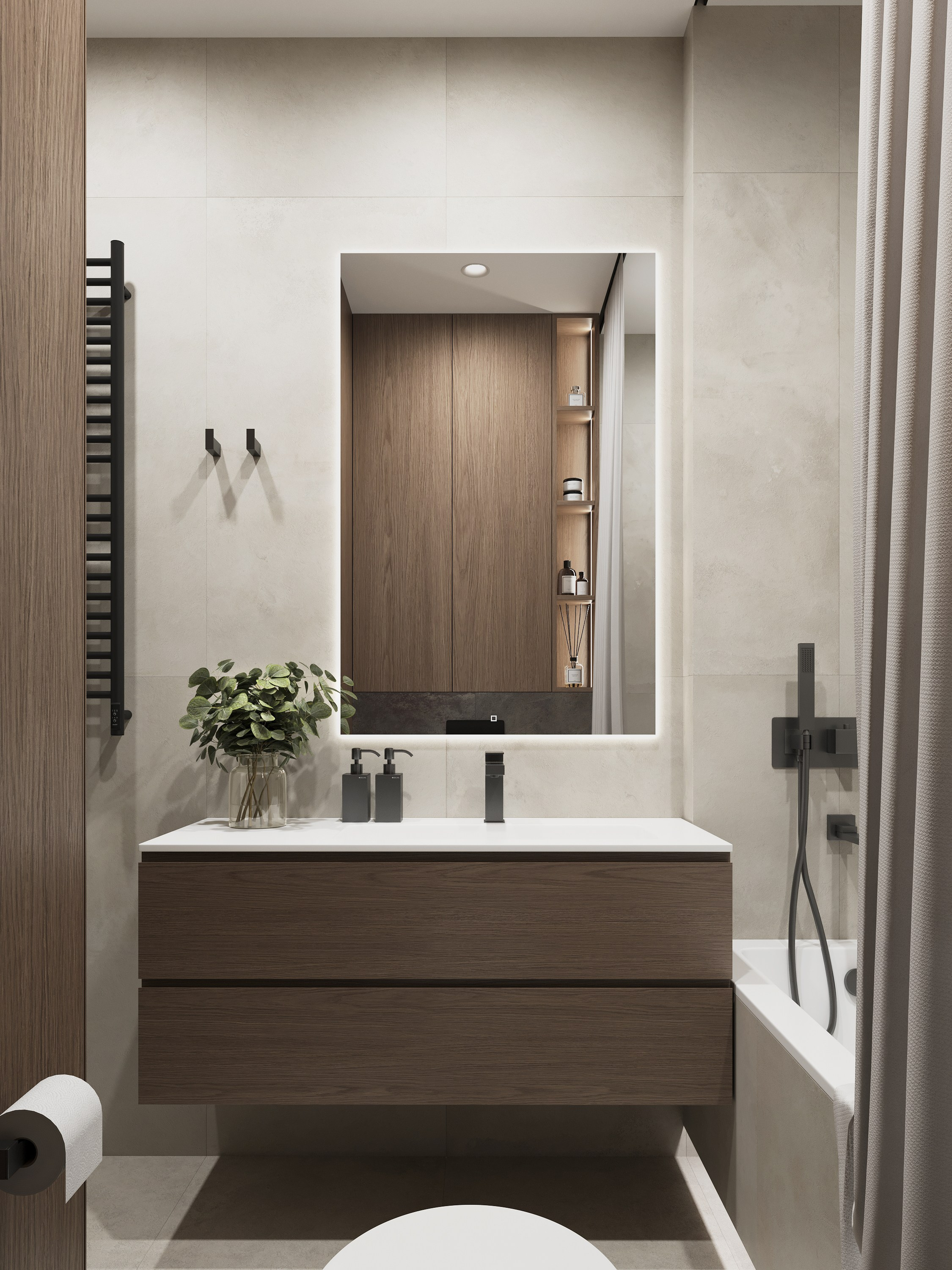 ЖК СитиБей 55 м². Мария Воропаева | Дизайн интерьера под ключ Москва и МО