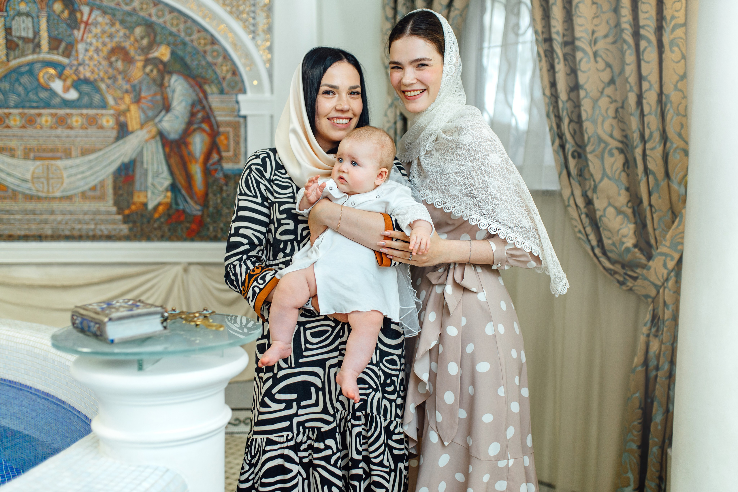 Таинство крещения Софии, апрель 2024