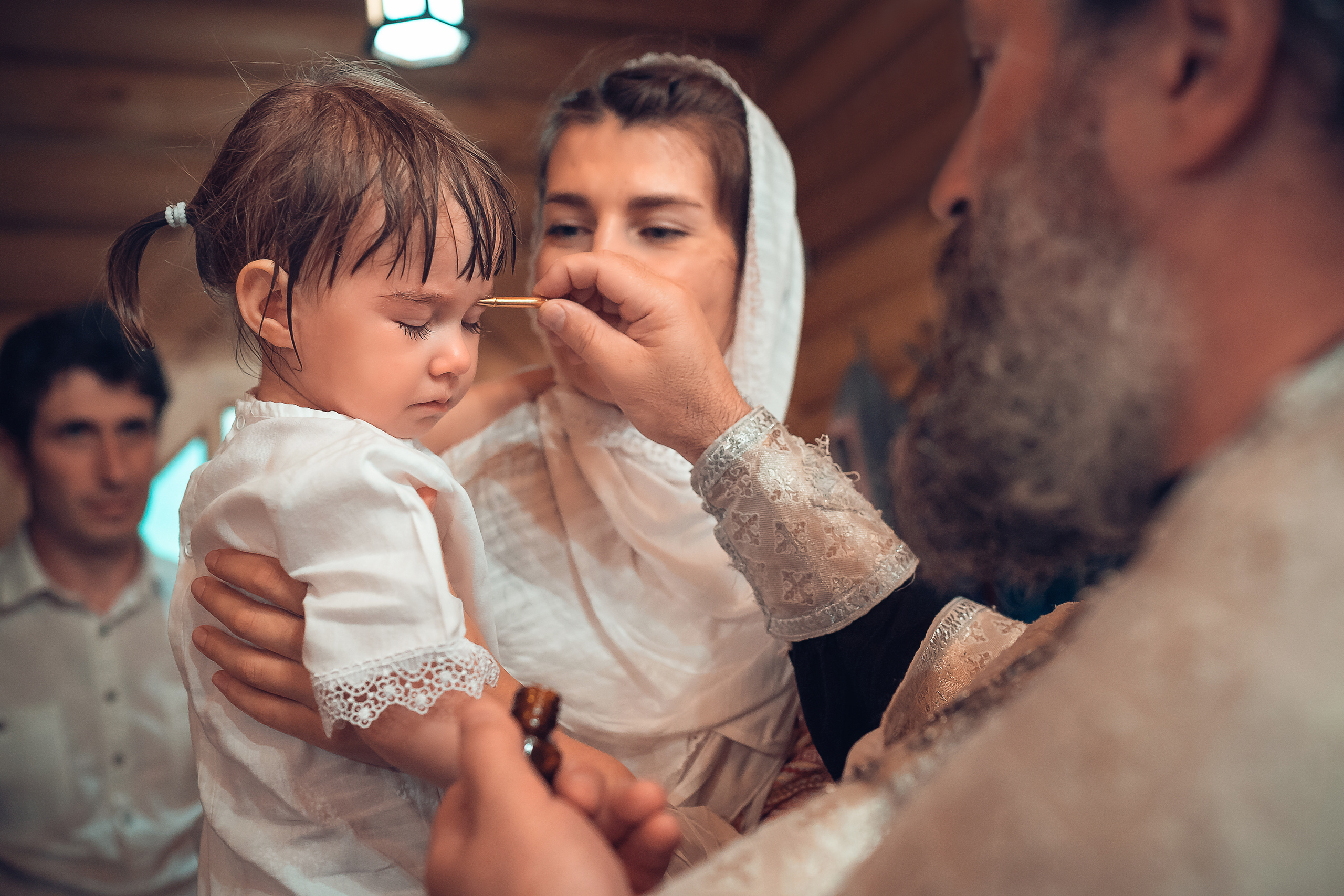 Крещение Юлии Храм Вифлеемских младенцев в Соснах. Фотограф на Крещение и Венчание в Красноярске Рамазанова Юлия