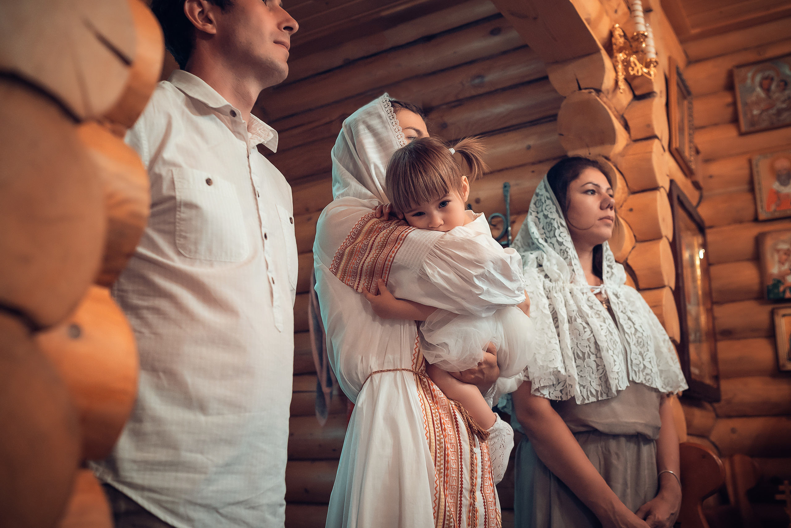 Крещение Юлии Храм Вифлеемских младенцев в Соснах. Фотограф на Крещение и Венчание в Красноярске Рамазанова Юлия