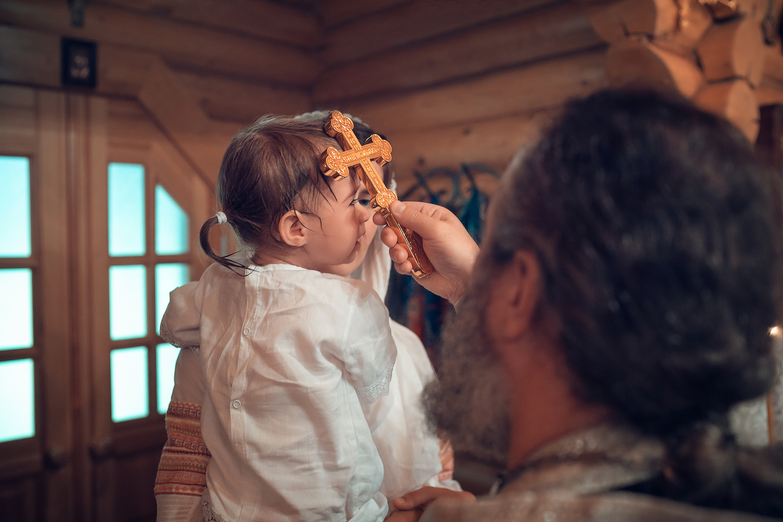 Крещение Юлии Храм Вифлеемских младенцев в Соснах. Фотограф на Крещение и Венчание в Красноярске Рамазанова Юлия