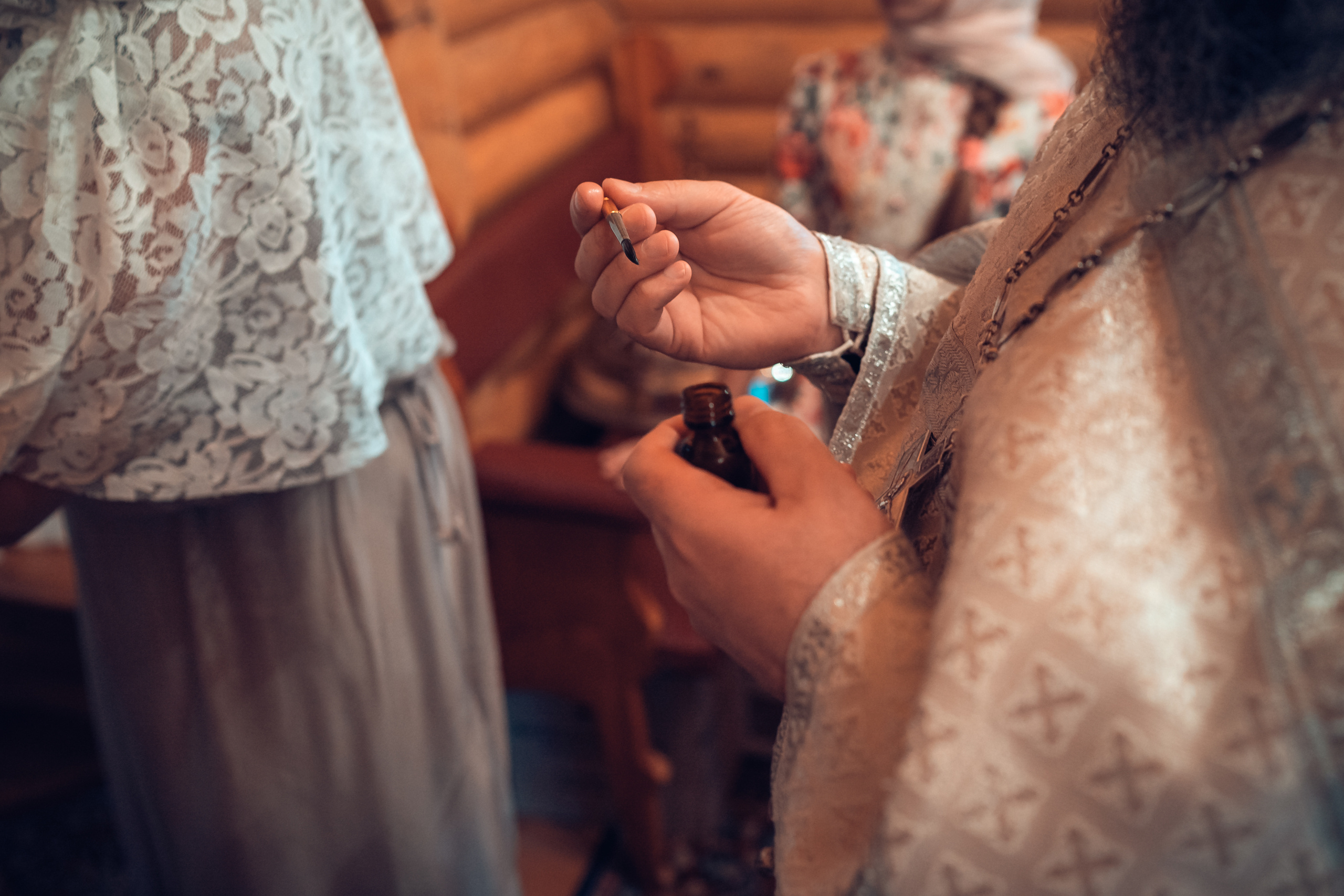 Крещение Юлии Храм Вифлеемских младенцев в Соснах. Фотограф на Крещение и Венчание в Красноярске Рамазанова Юлия