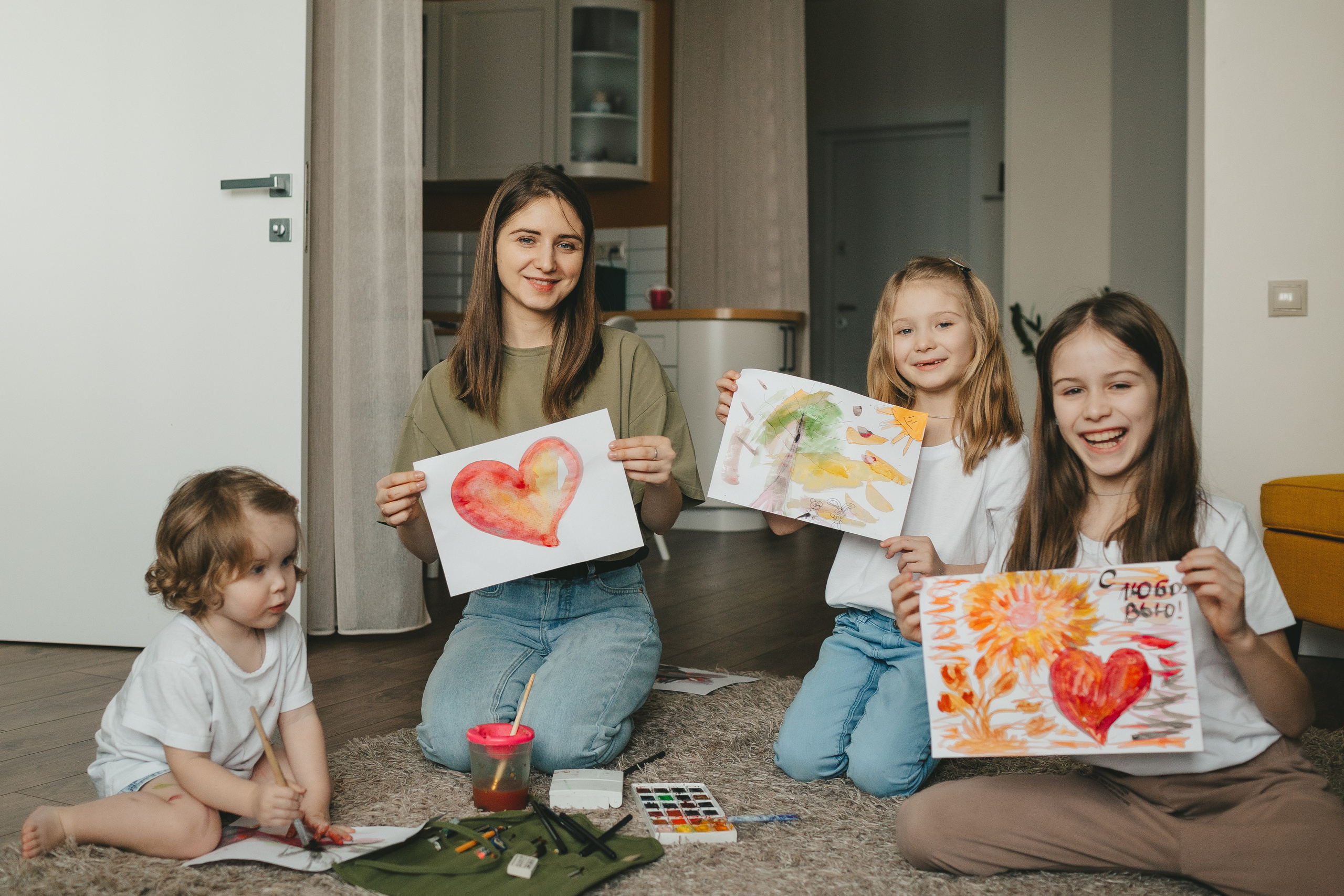 Семья Пети и Алёны (домашняя фотосессия). Семейный и детский фотограф и видеограф в Москве, Дрокина Наталья