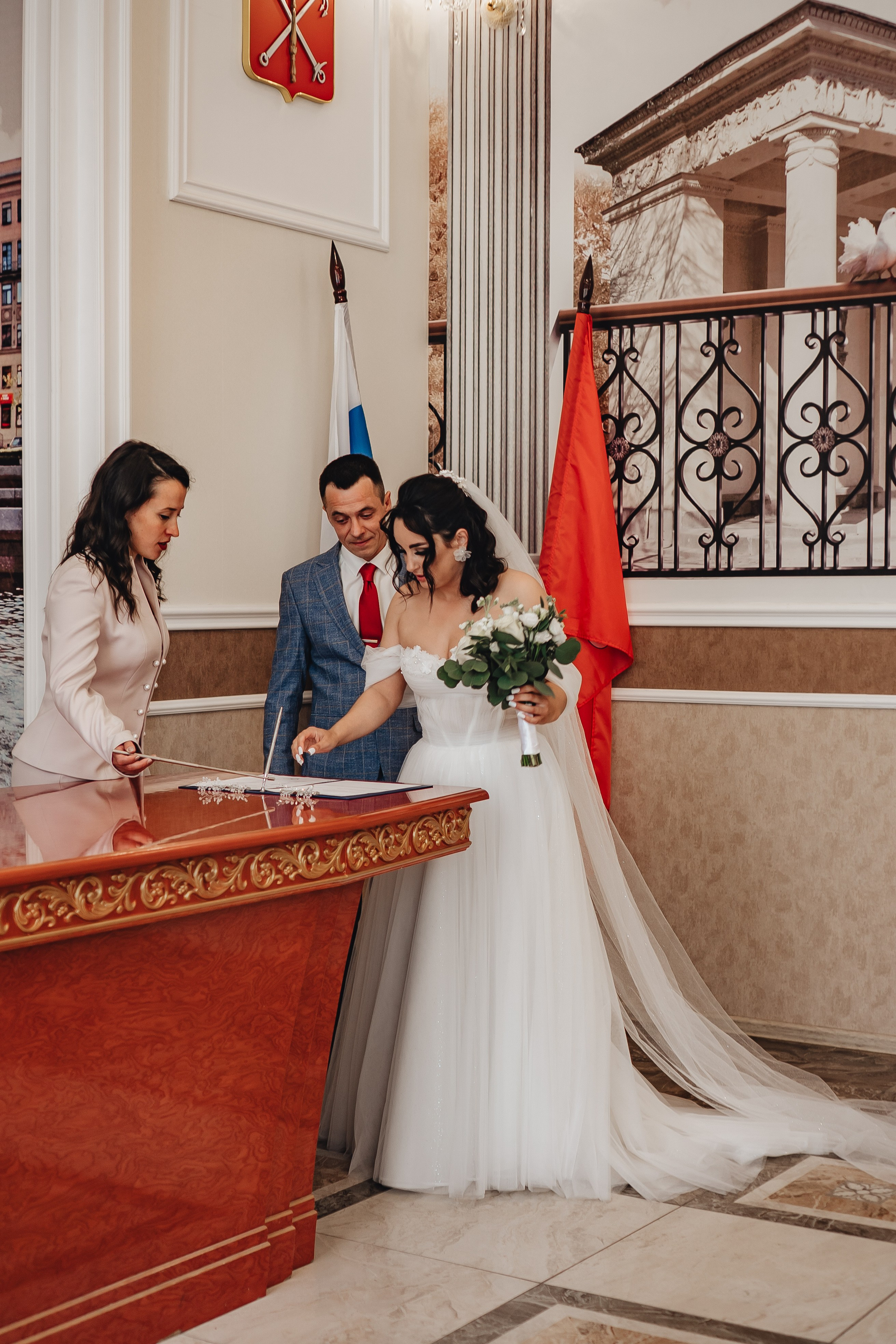 СВАДЕБНАЯ СЬЕМКА В ЗАГСЕ НА МОСКОВСКОМ ПРОСПЕКТЕ. Профессиональный фотограф, Санкт-Петербург — Виктория Богомолова