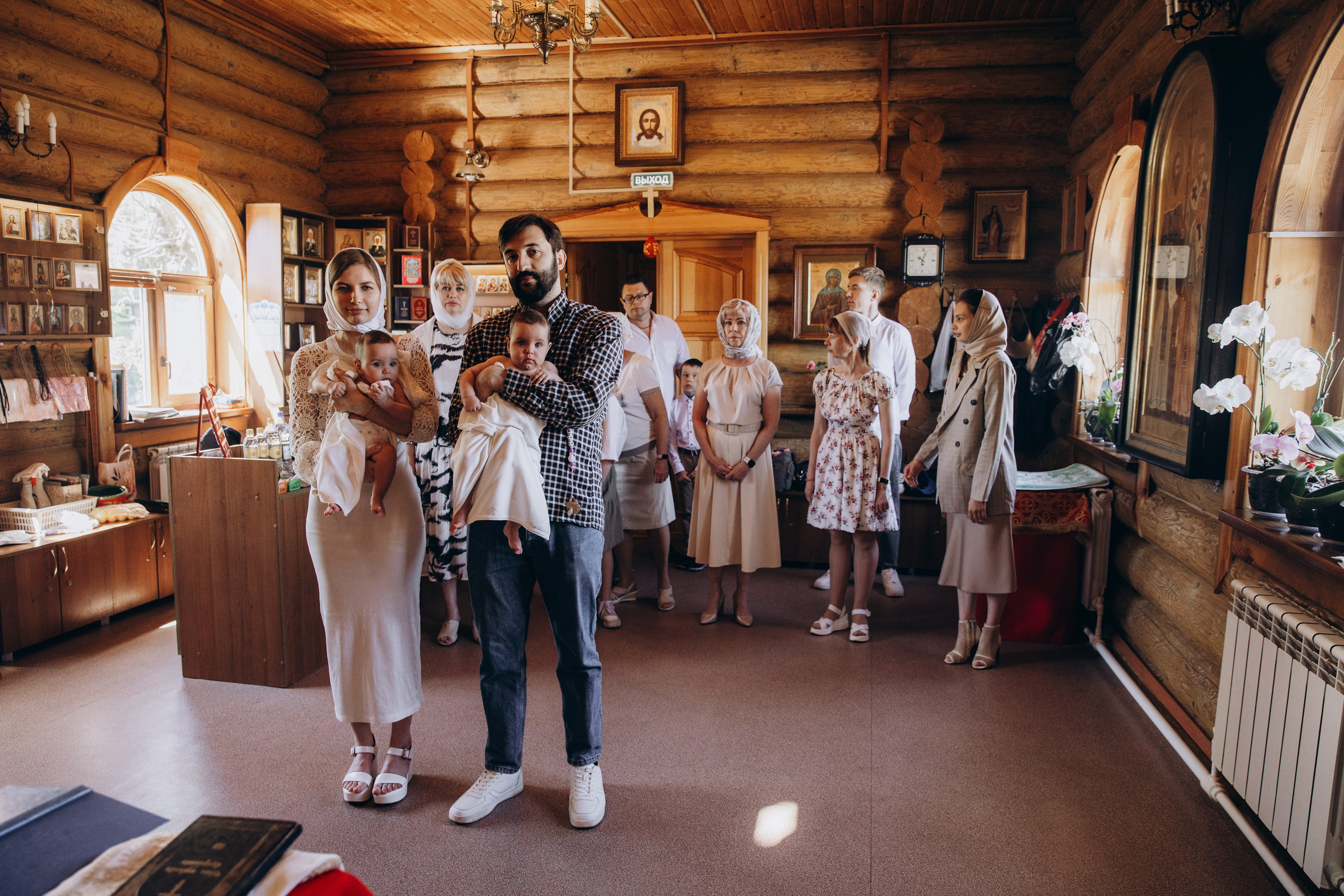 Крещение Даши и Маши. Семейный фотограф документалист в Пензе Лопатинская Татья