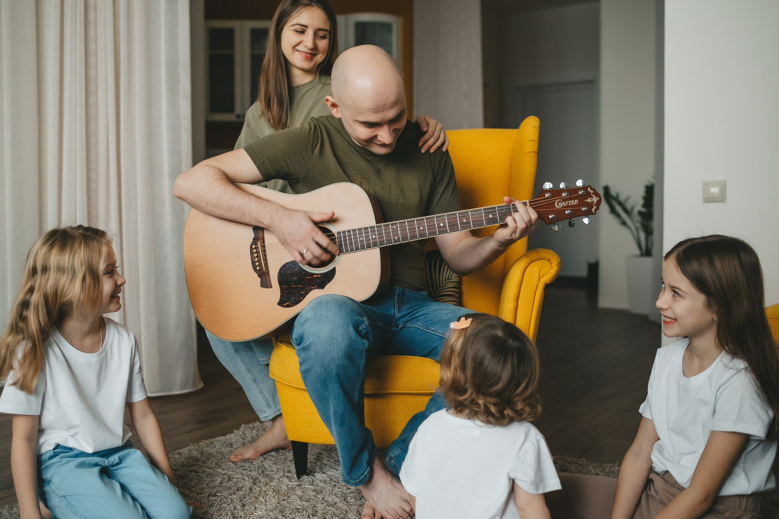 Семья Пети и Алёны (домашняя фотосессия). Семейный и детский фотограф и видеограф в Москве, Дрокина Наталья