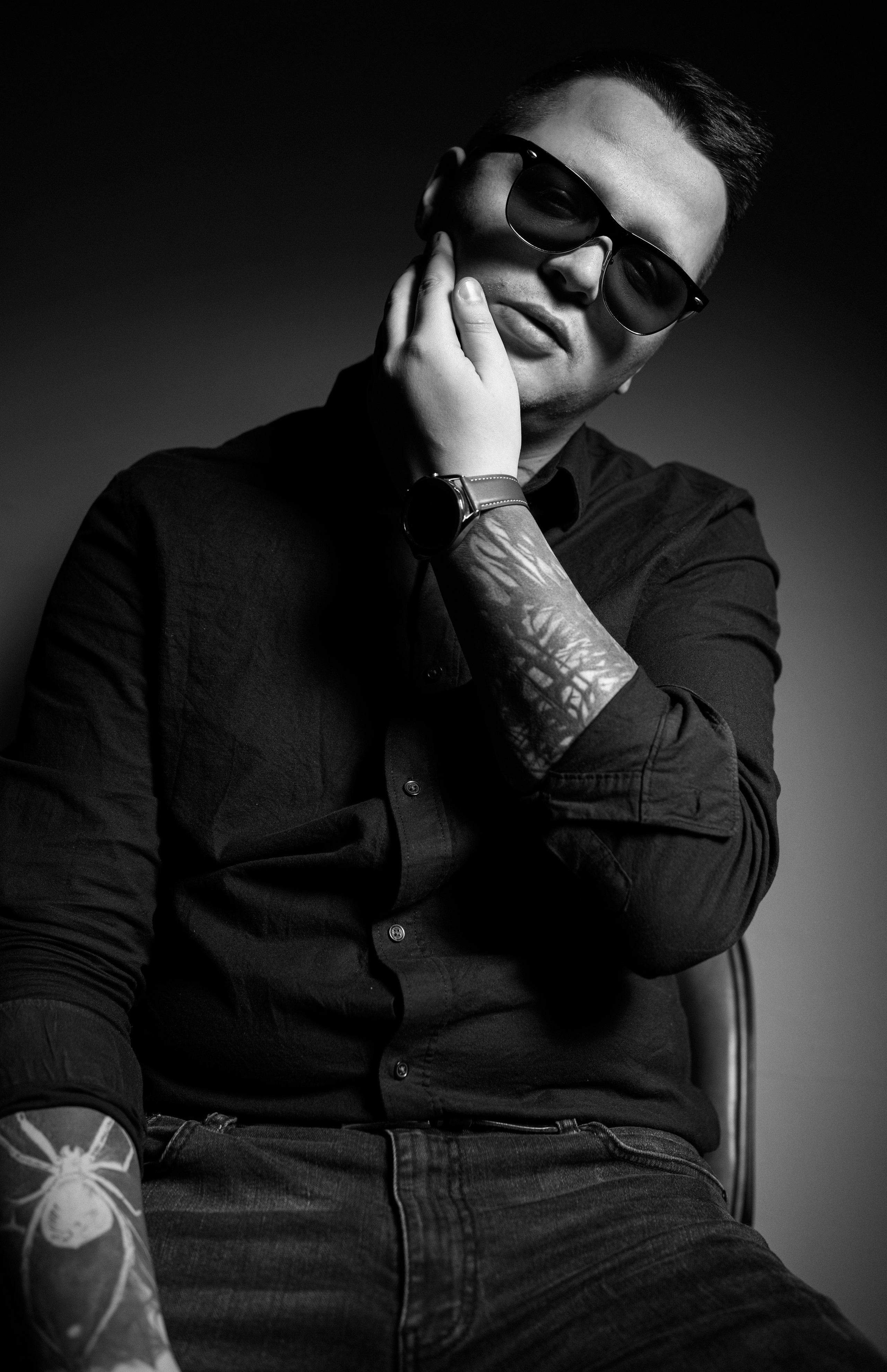 Мужской портрет_ЧБ. Портретный фотограф Ярославль I Натали Чуб