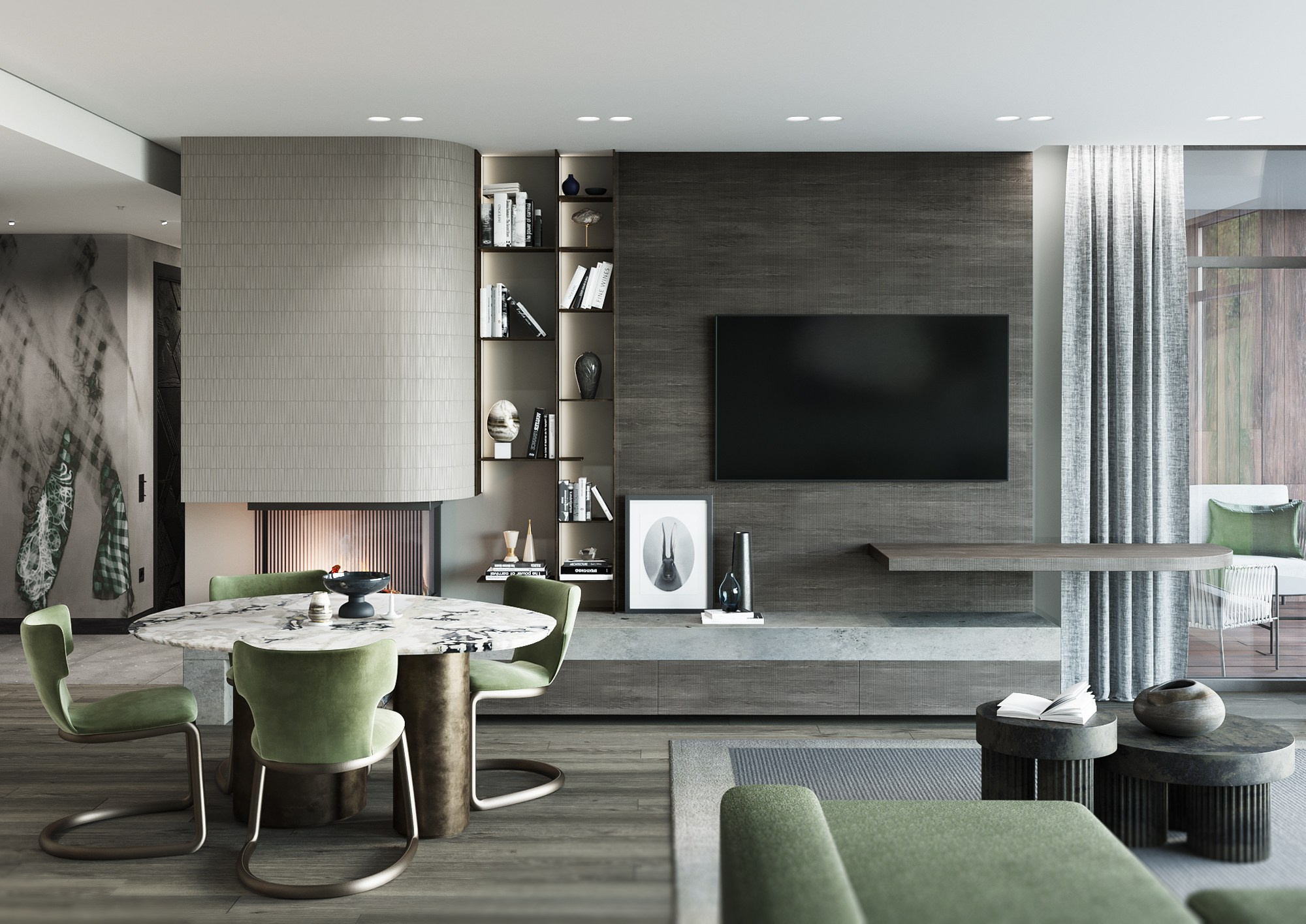 Park Residences. Дизайн Марина Павлюченкова. 3D визуализатор интерьеров Ксения Жарко