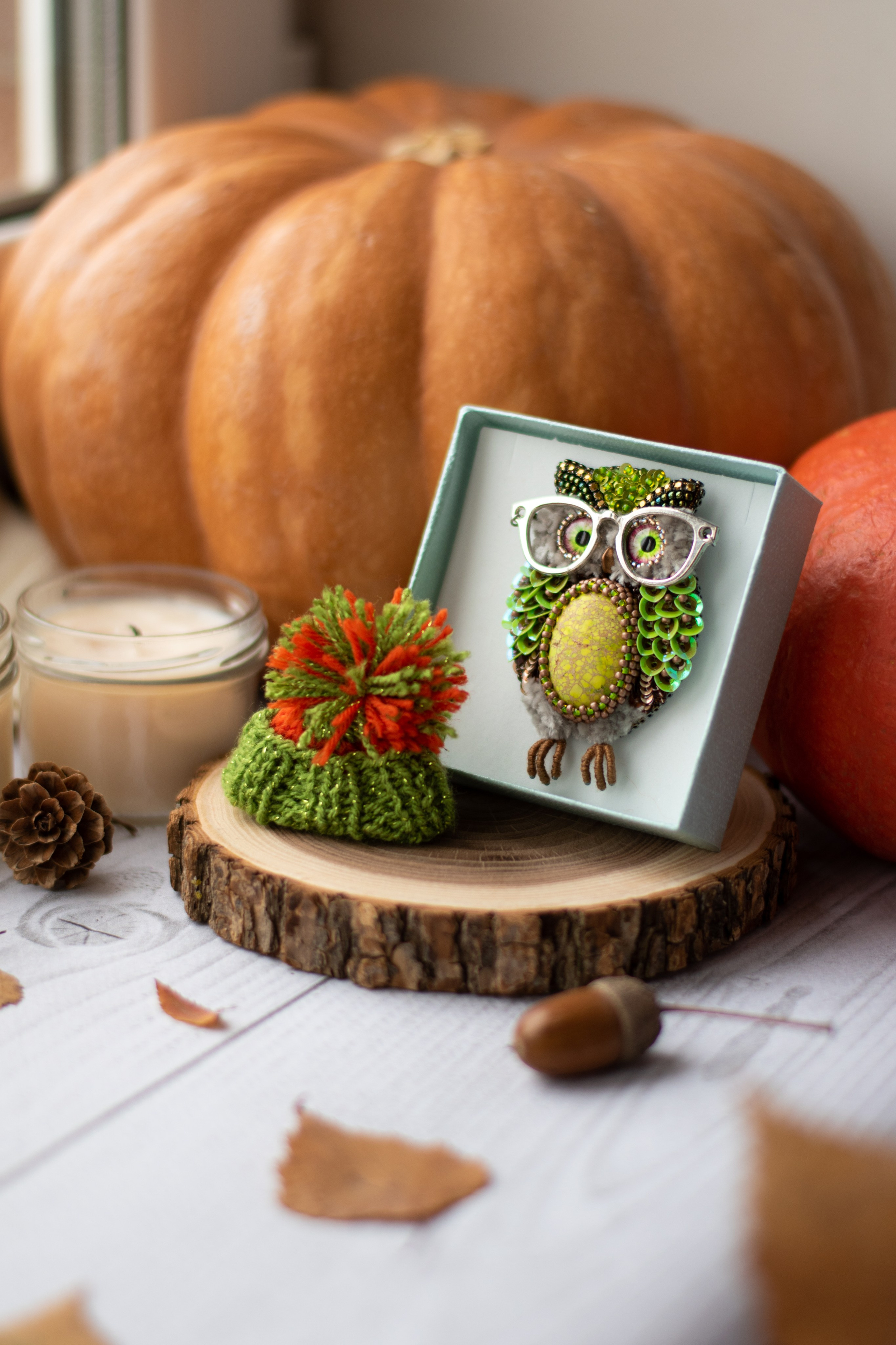 Брошь ручной работы «Совушка». Фотограф Санкт-Петербург | Дарья Першина