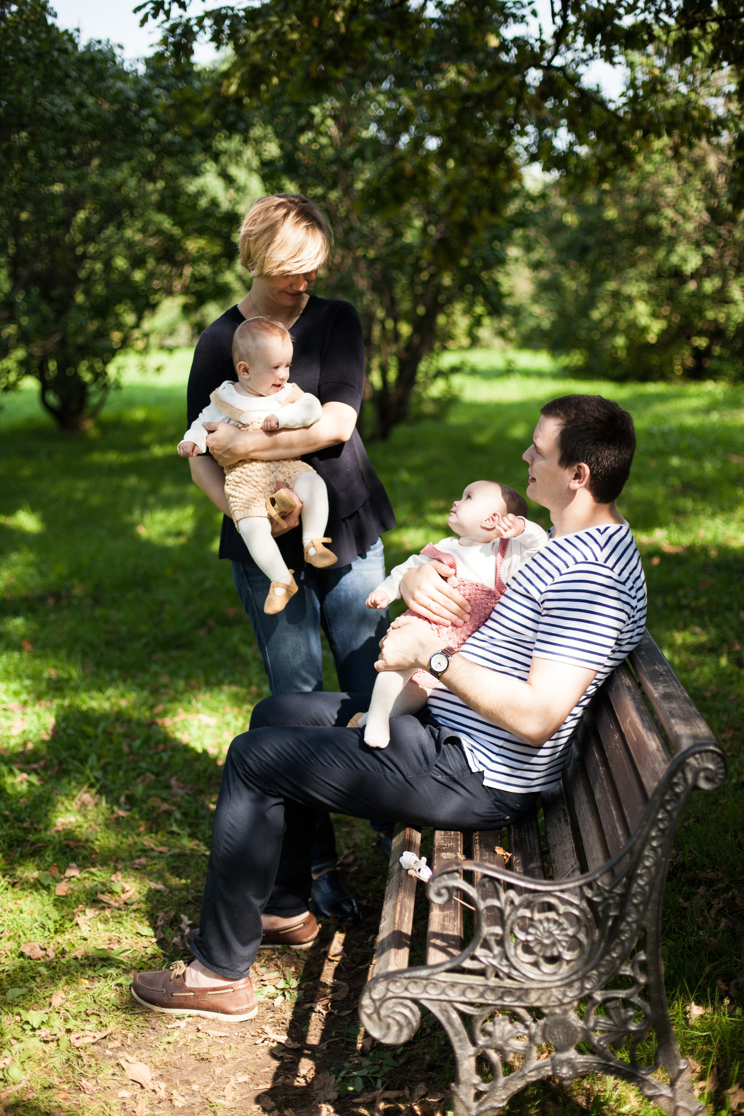Надя и Юра с Полиной и Сашей. Фотограф в Москве Валентина Иванова