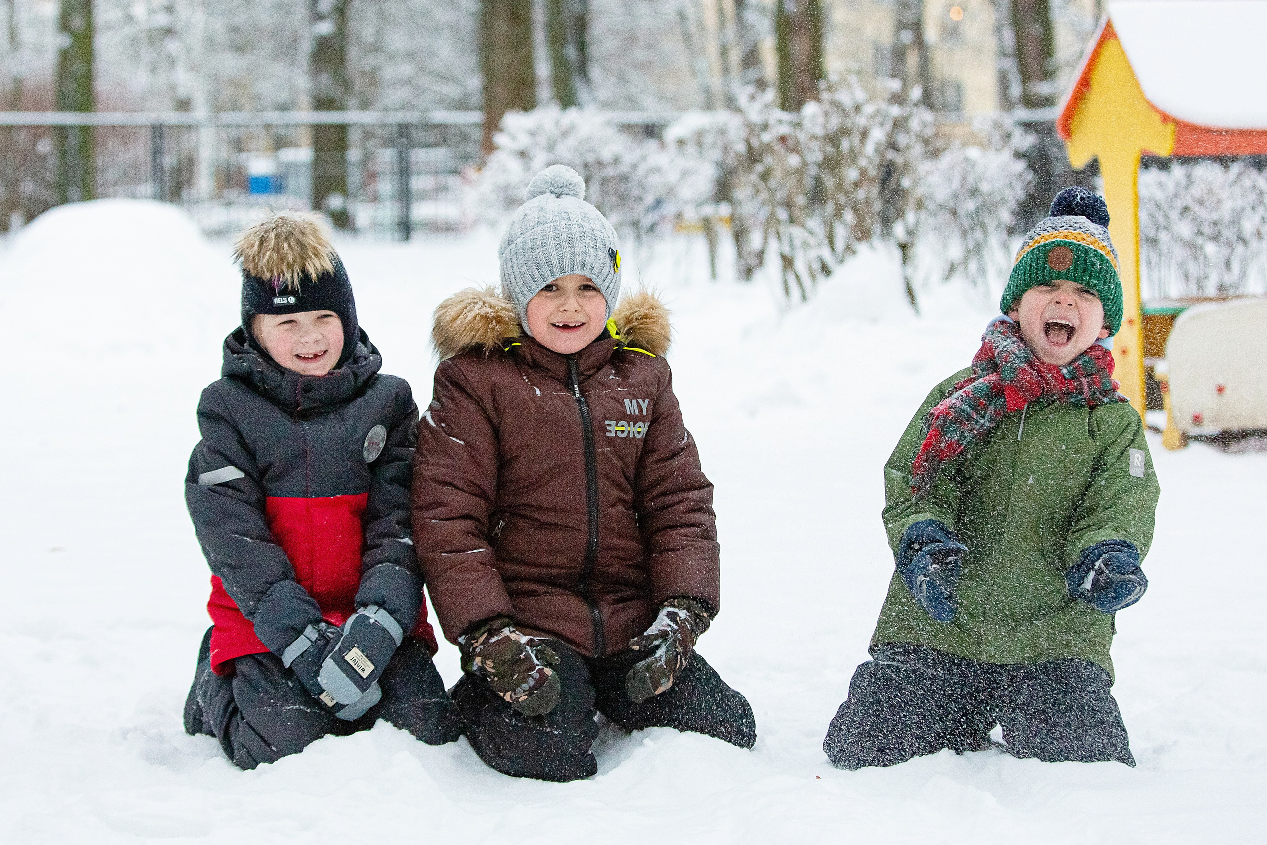 Зима в детском саду. Свадебный, семейный, детский фотограф в Санкт-Петербурге