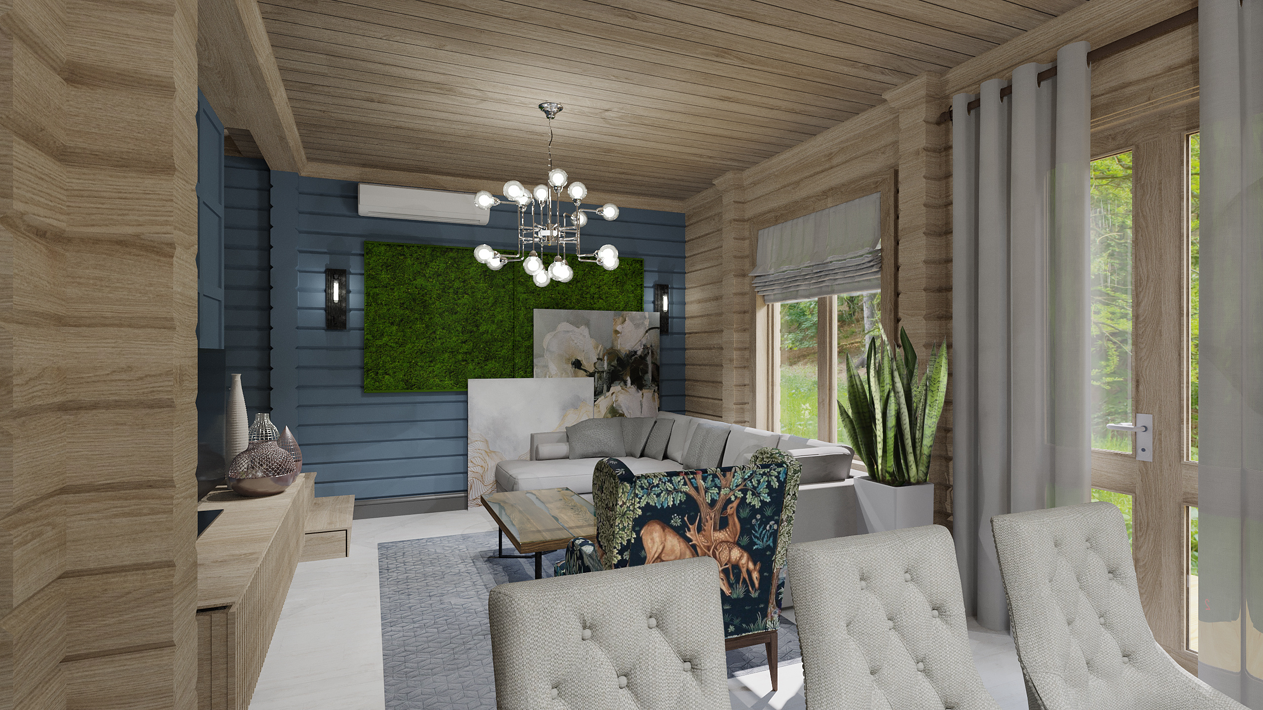 Загородный дом. Дизайн интерьеров Краснодар