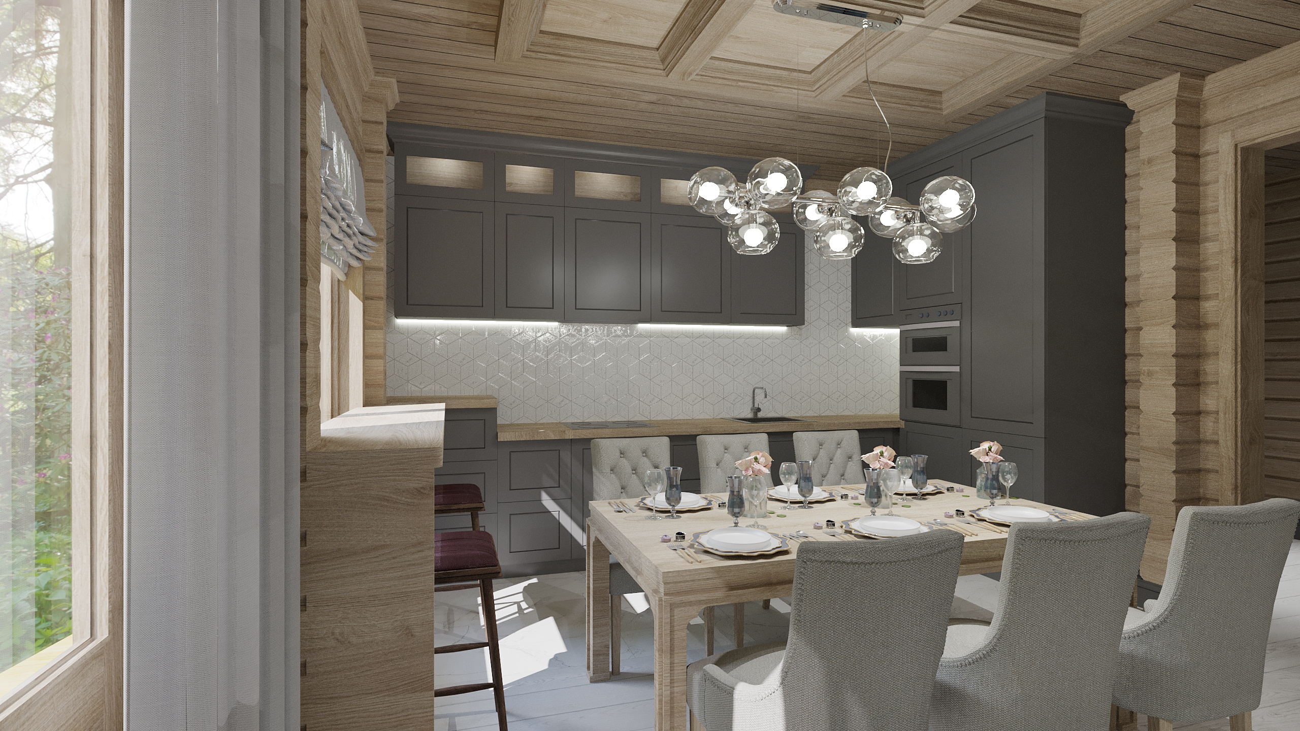 Загородный дом. Дизайн интерьеров Краснодар