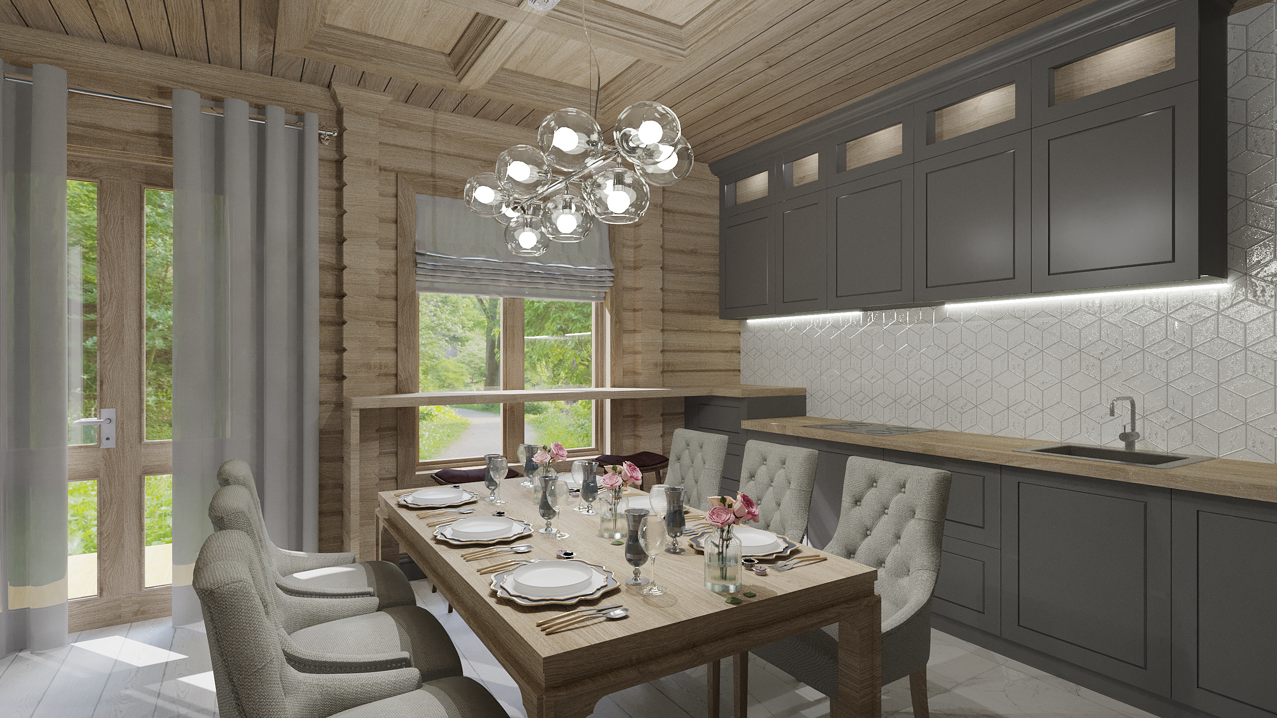 Загородный дом. Дизайн интерьеров Краснодар