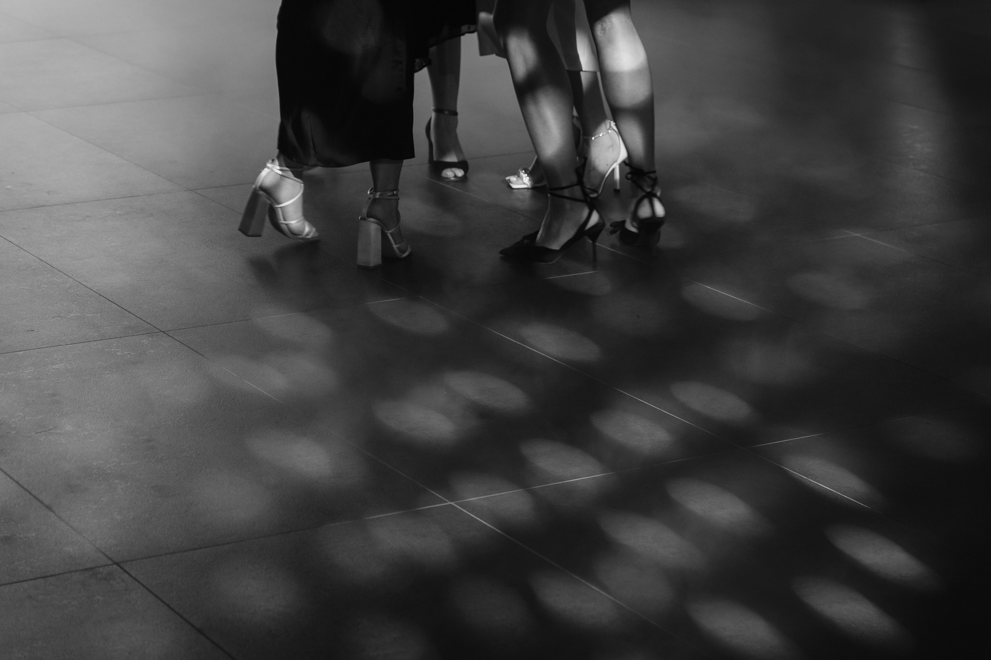 Черно-белая свадьба с вечерней церемонией под деревом. Свадебный фотограф Элли Федосеева