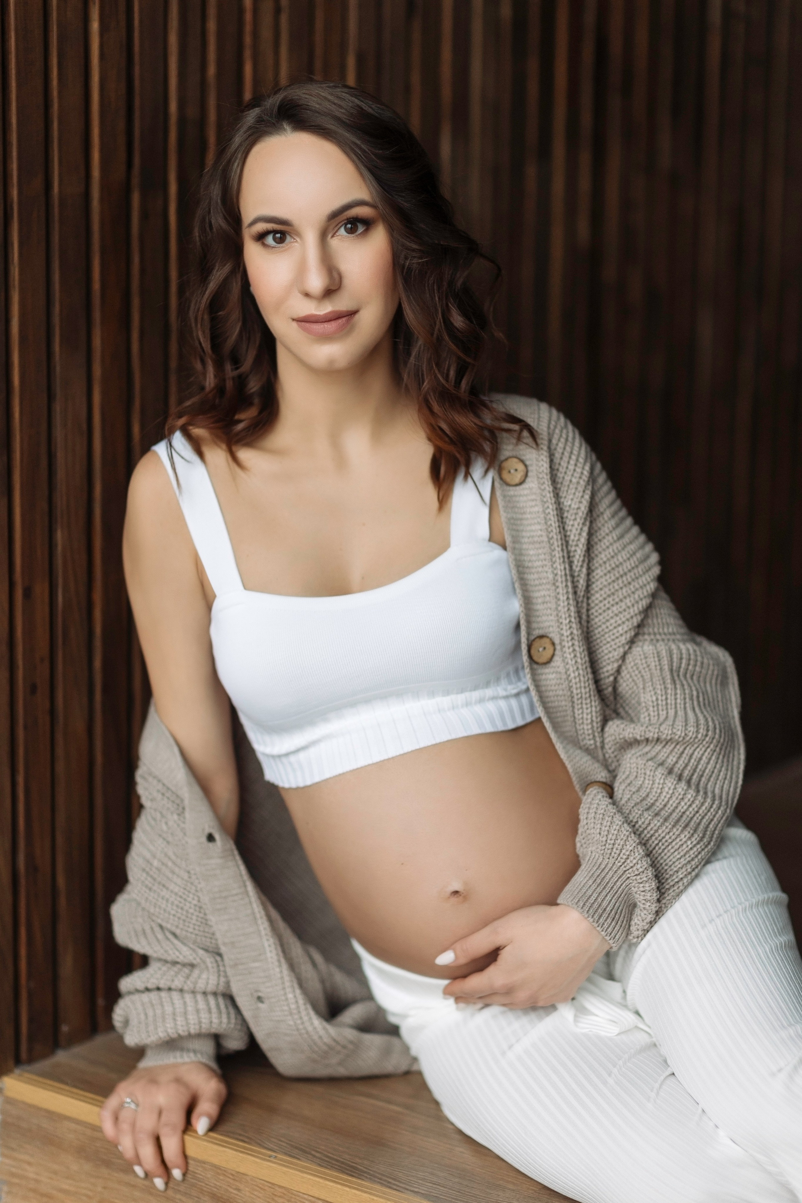 Фотосессия беременности. Фотосессии в фотостудии Мимика Москва