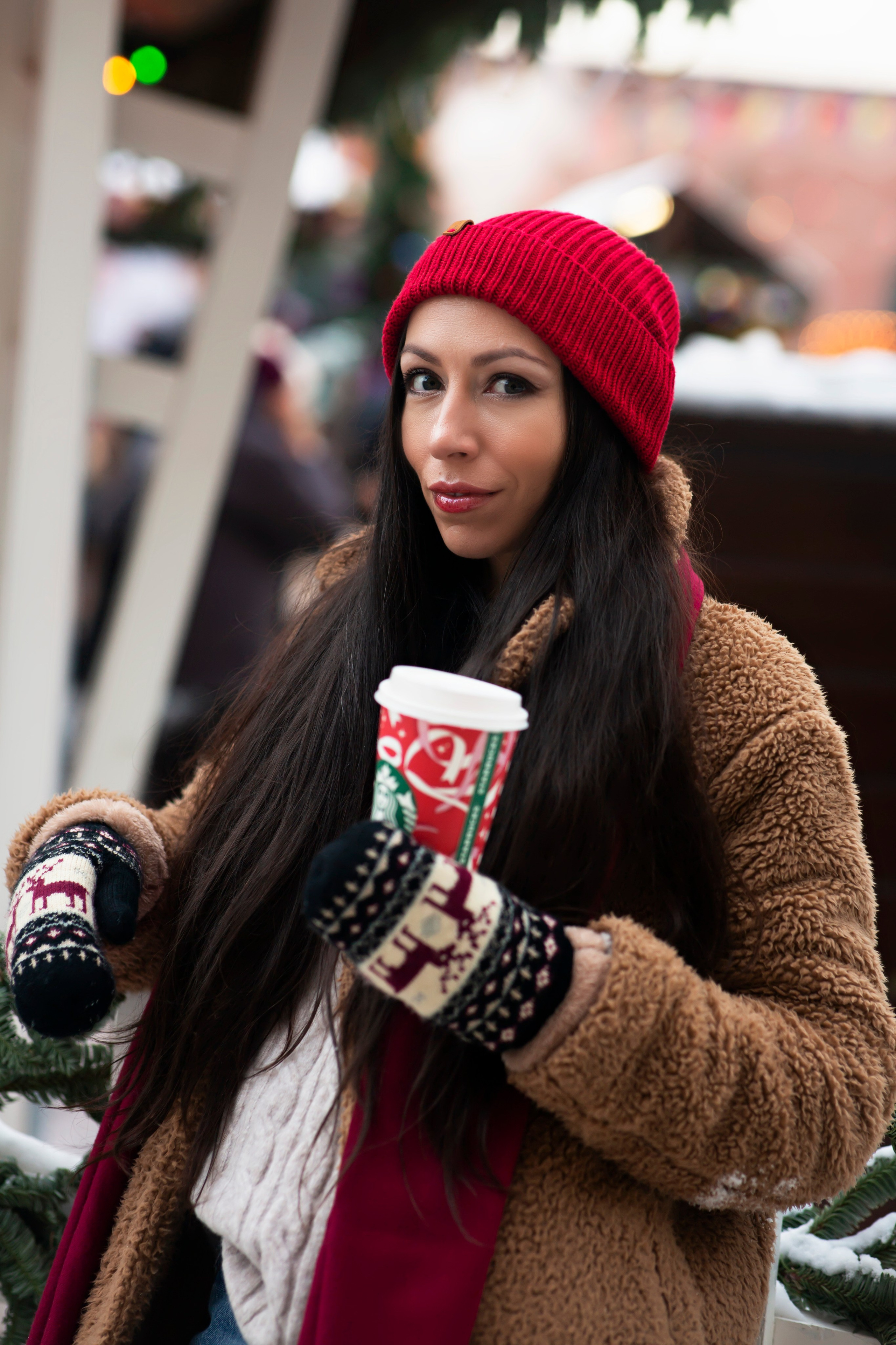Новогодняя уличная фотосессия. Семейный и портретный фотограф в Москве Елена Флегант