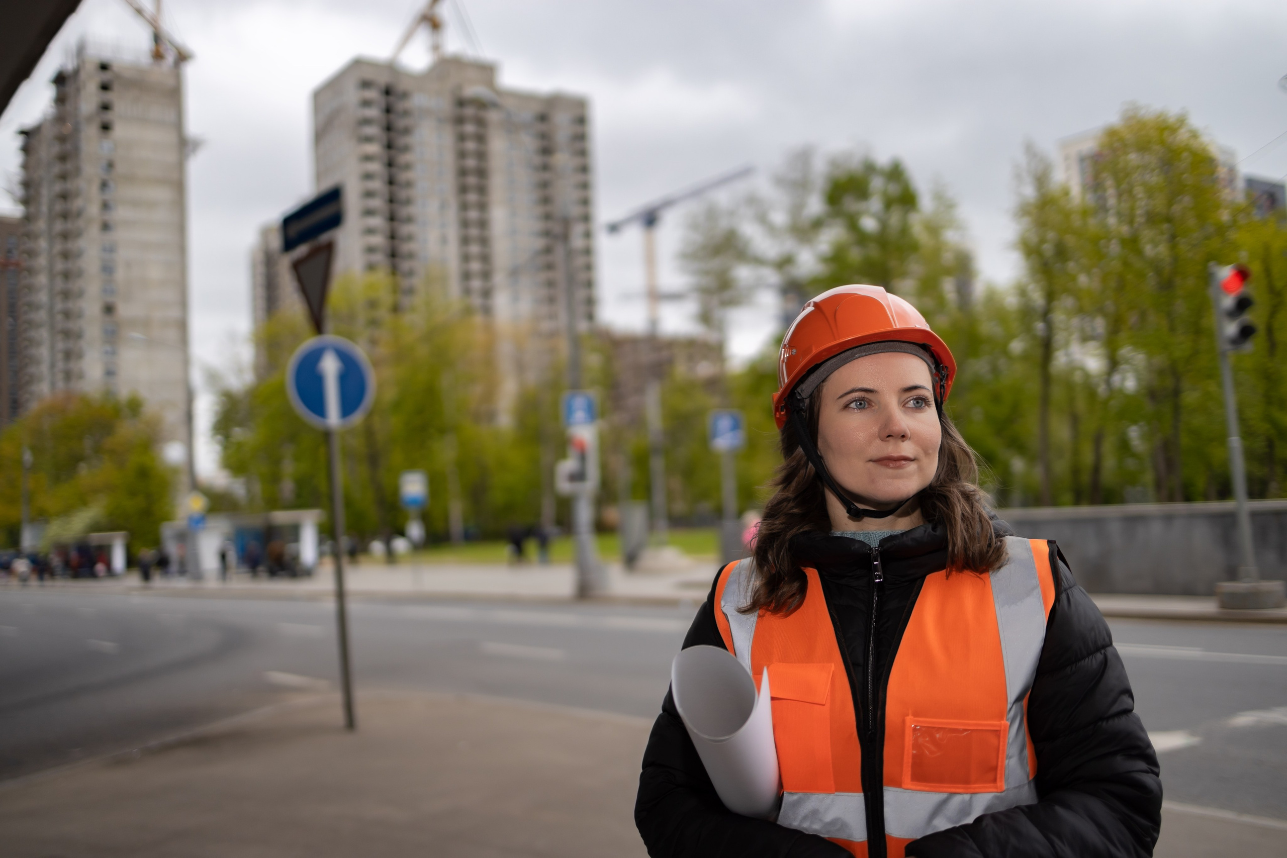 Фотосессия «Стройка» модель Ирина. Репортажный, семейный и студийный фотограф в Москве Демин Алексей