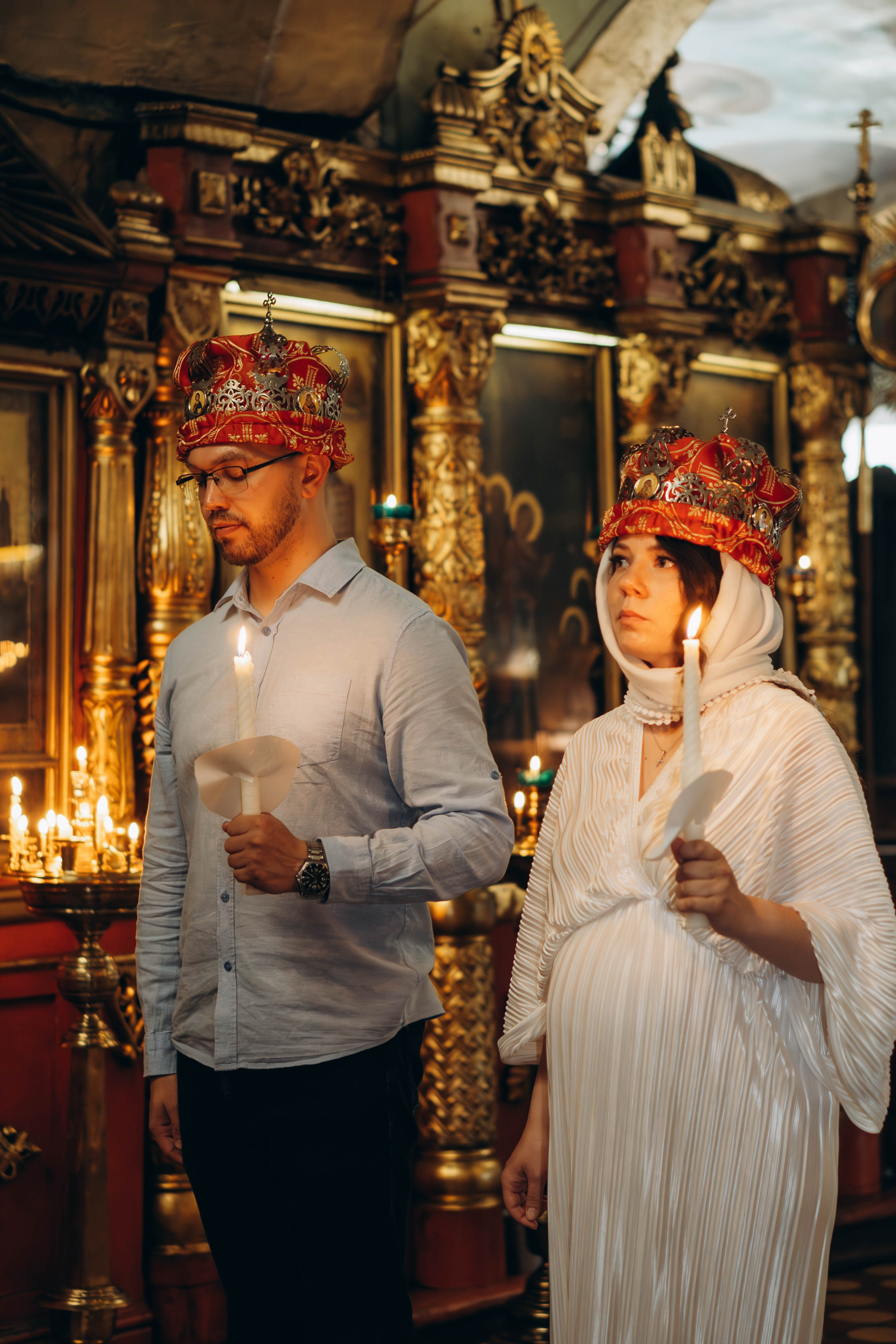 Венчание Алексея и Яны Церковь Рождества Христова. Фотограф Москва Валерия Веденина