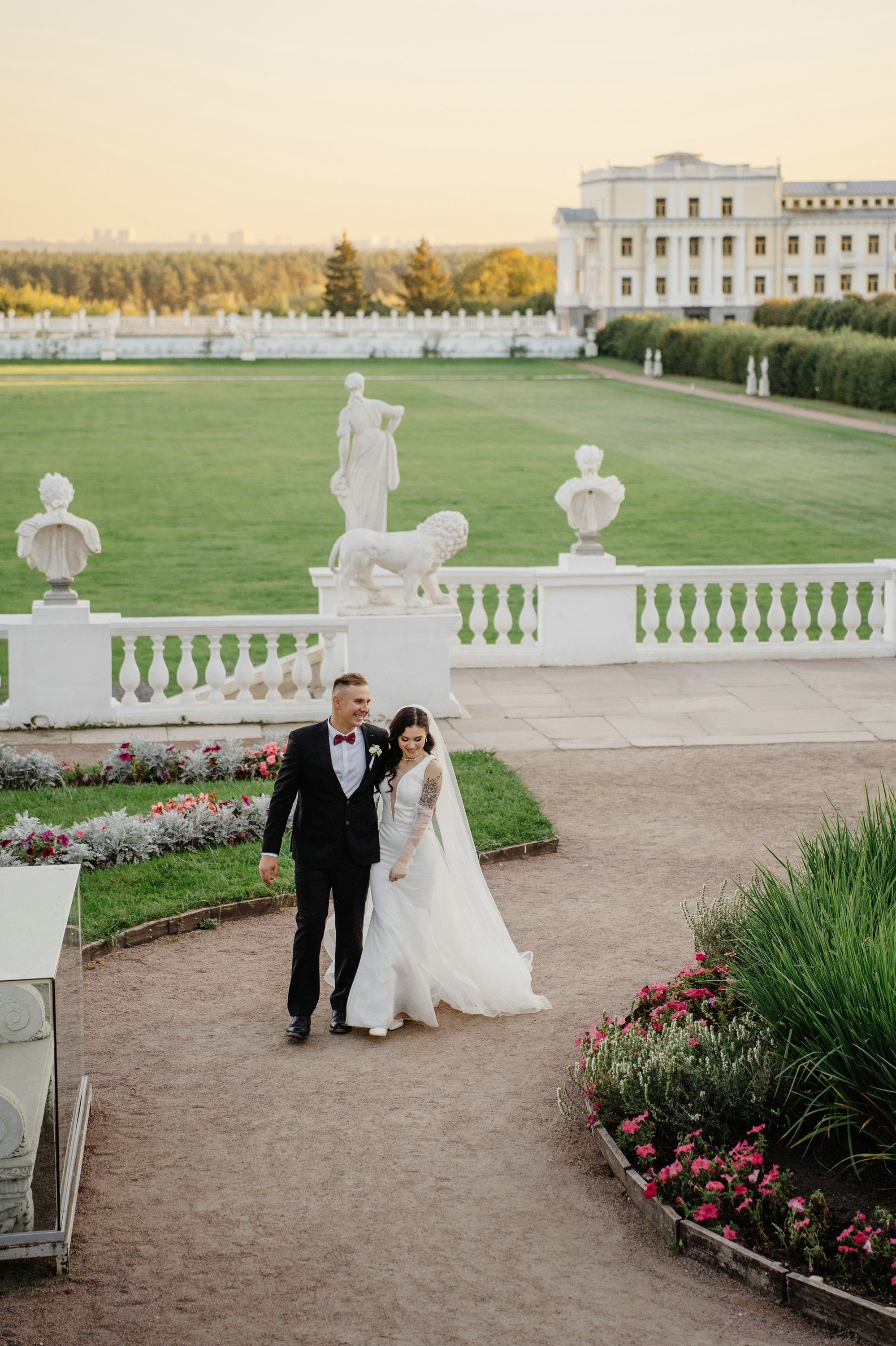 Свадьба в усадьбе Архангельское. Свадебный и семейный фотограф в Москве Светлана Зоткина
