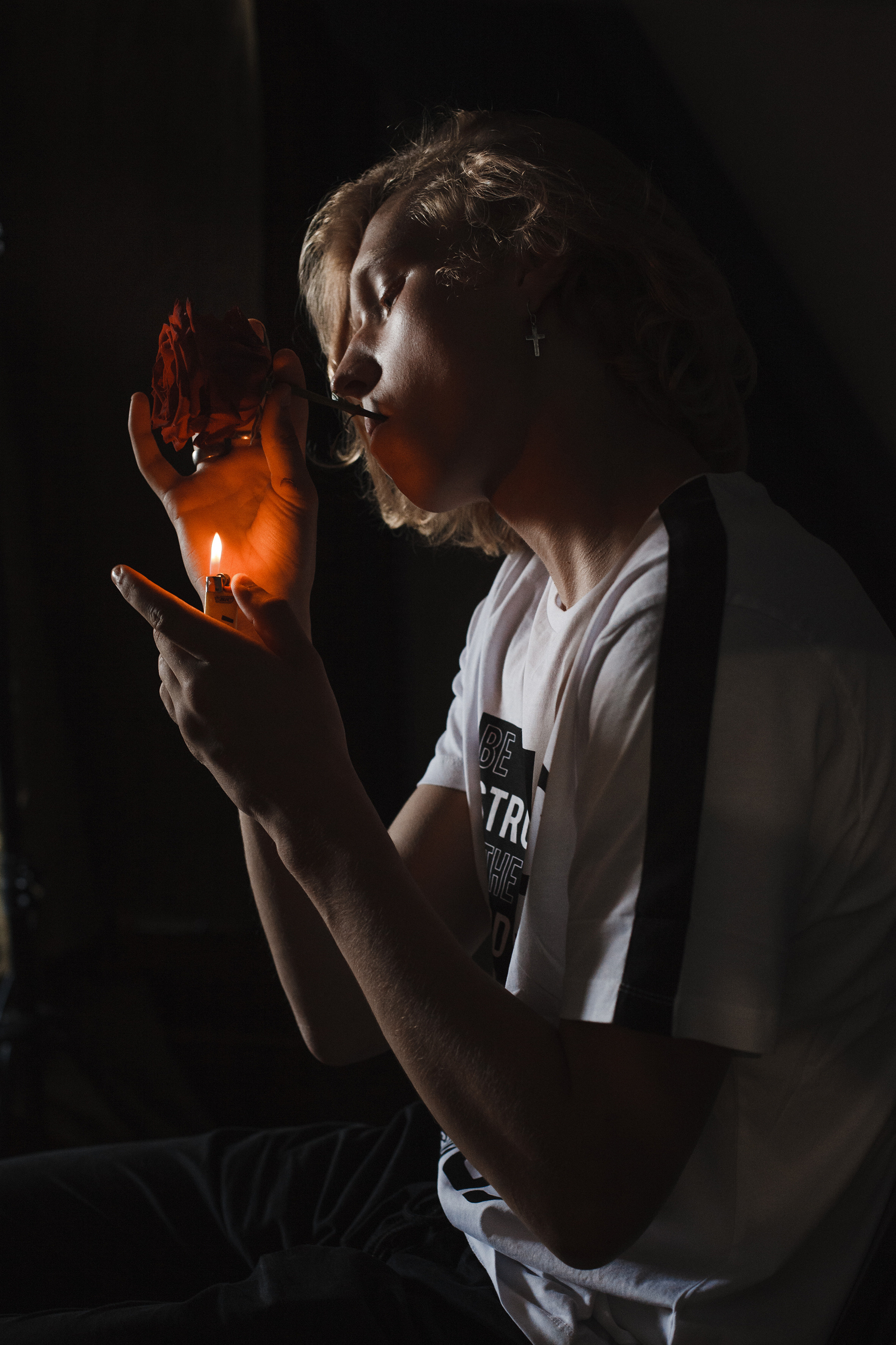 Портрет парня. Роза