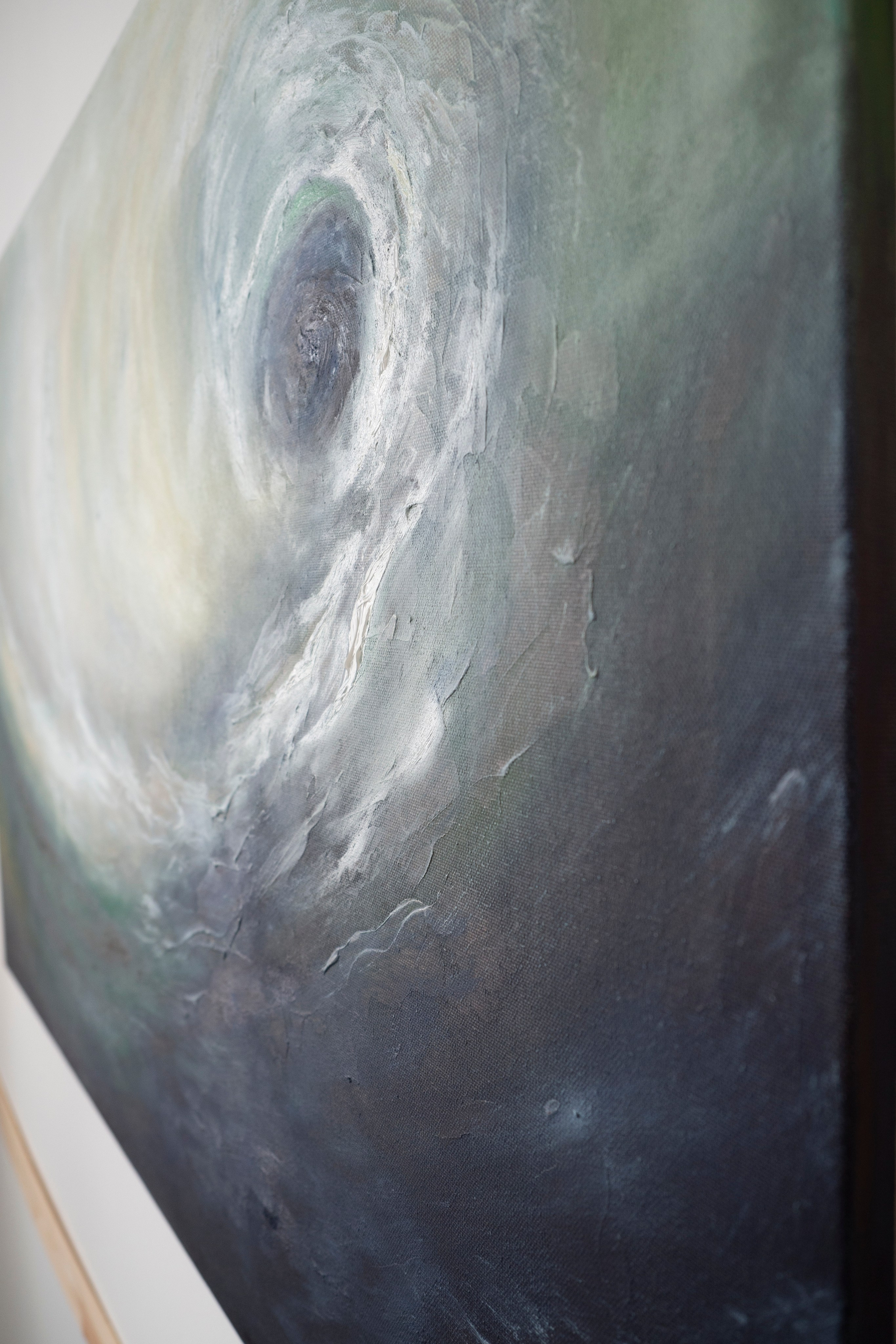 A swirling vortex of wind depicted in an oil painting. Павел Коршун — современный художник-пленэрист