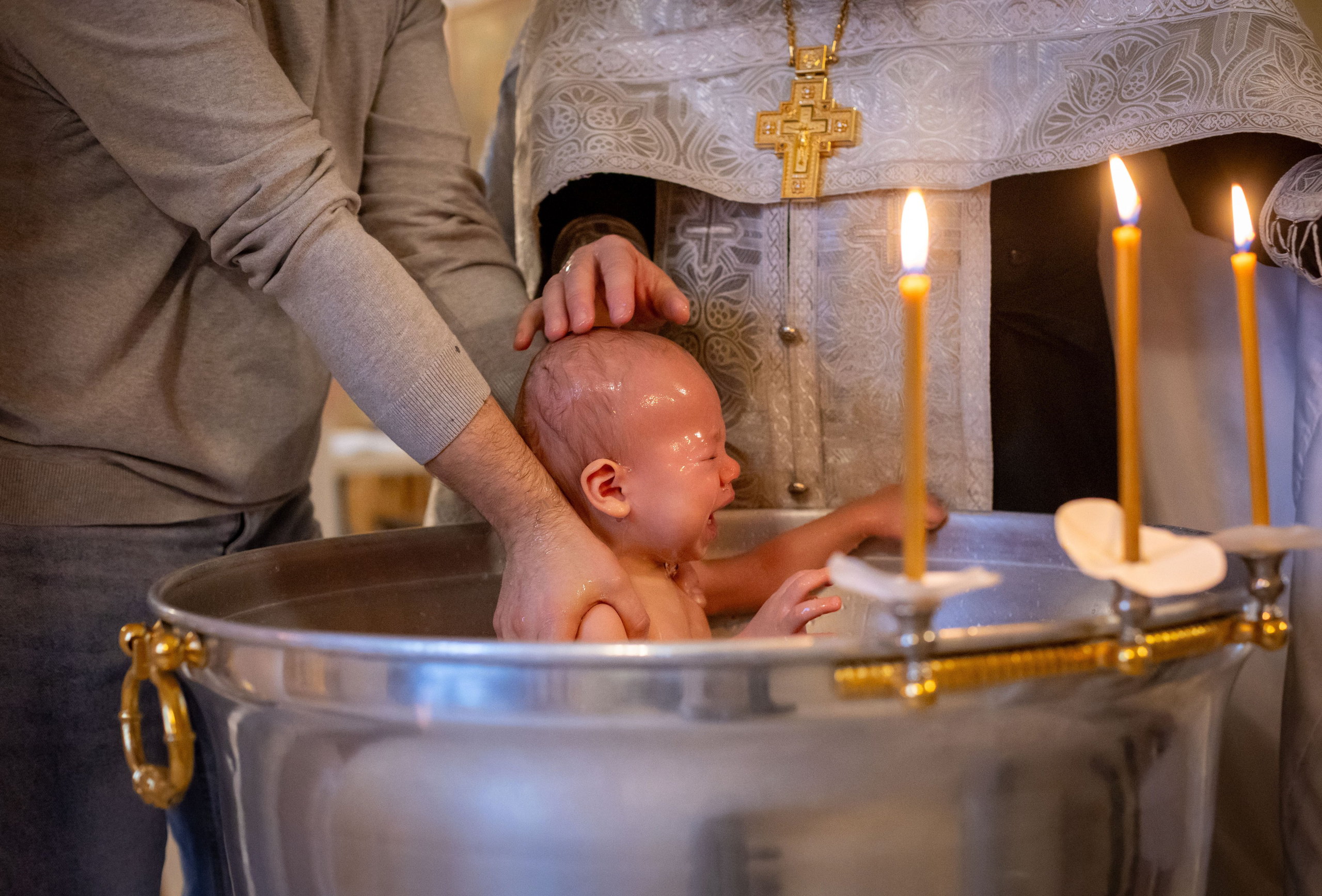 Таинство крещения Алексея. Семейный и детский фотограф Анна Петракова