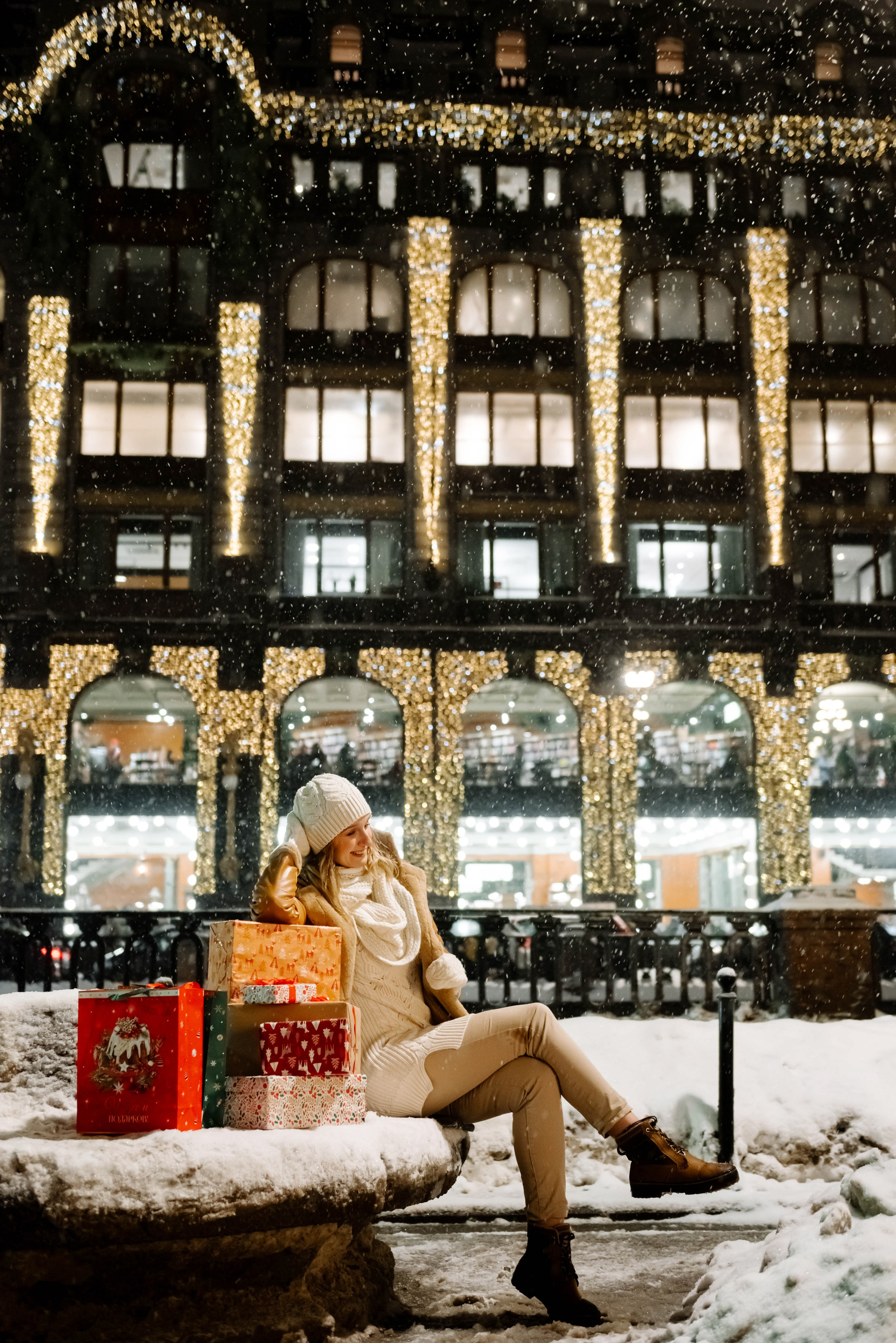 Новогодняя прогулка по Невскому. Свадебный и сеейный фотограф в Санкт-Петербурге Елена Худякова