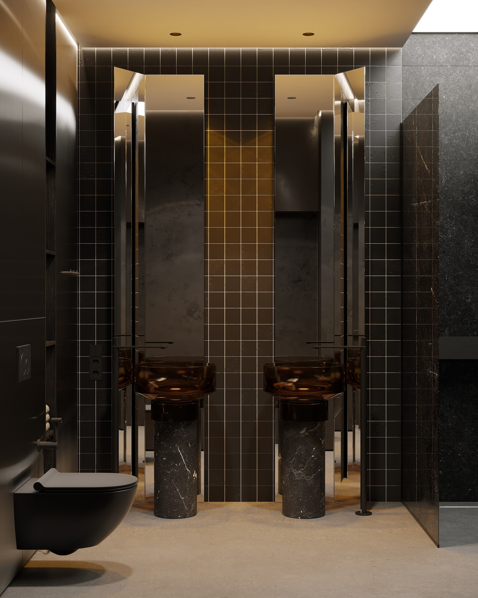 BLACK PROJECT. 3D визуализация интерьера eugene7even