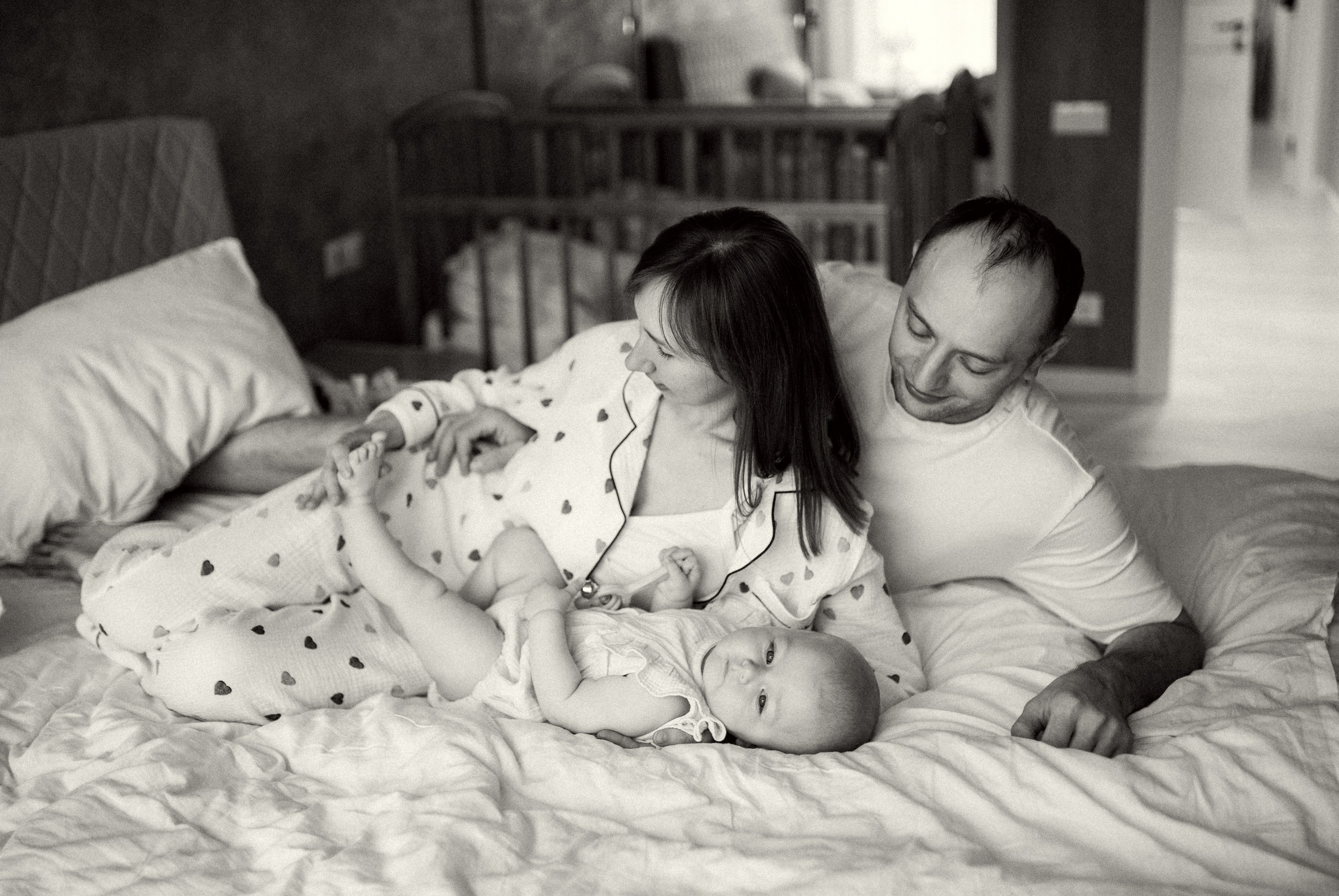 Домашняя семейная история: Василисе 10 месяцев. Семейная фотосессия Бутово Москва фотограф Алина Морщагина