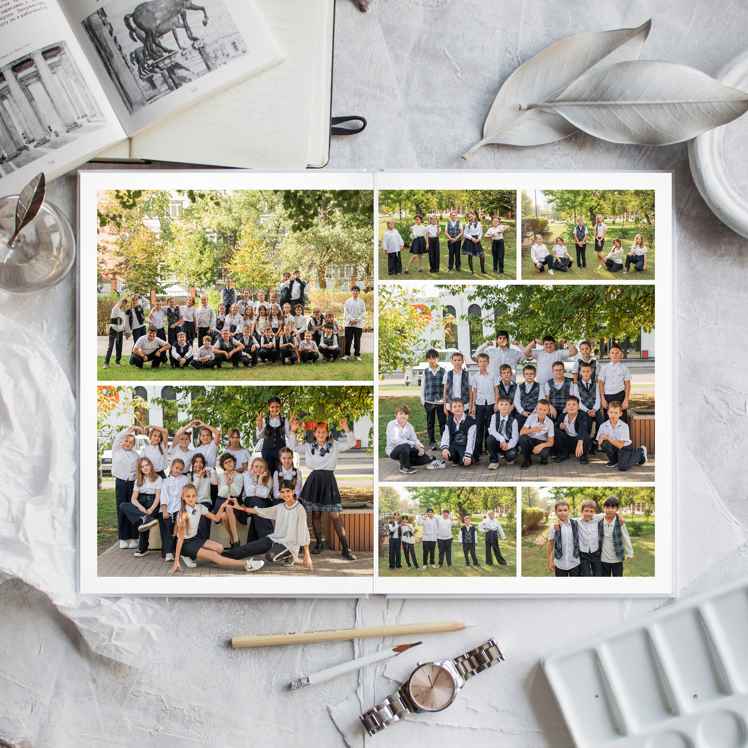 Альбом 4-9 класса (4 разворота). ФОТОГРАФ ВЫПУСКНЫХ АЛЬБОМОВ в Краснодаре Ворчик Татьяна