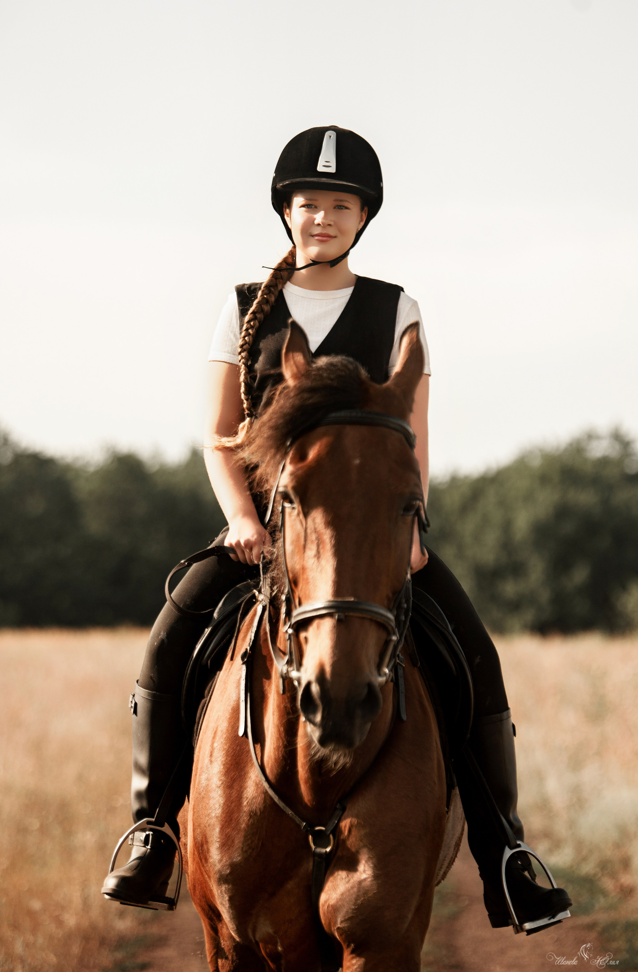 Всадница Карина и Финист. Конный фотограф в Саратове Юлия Иванова