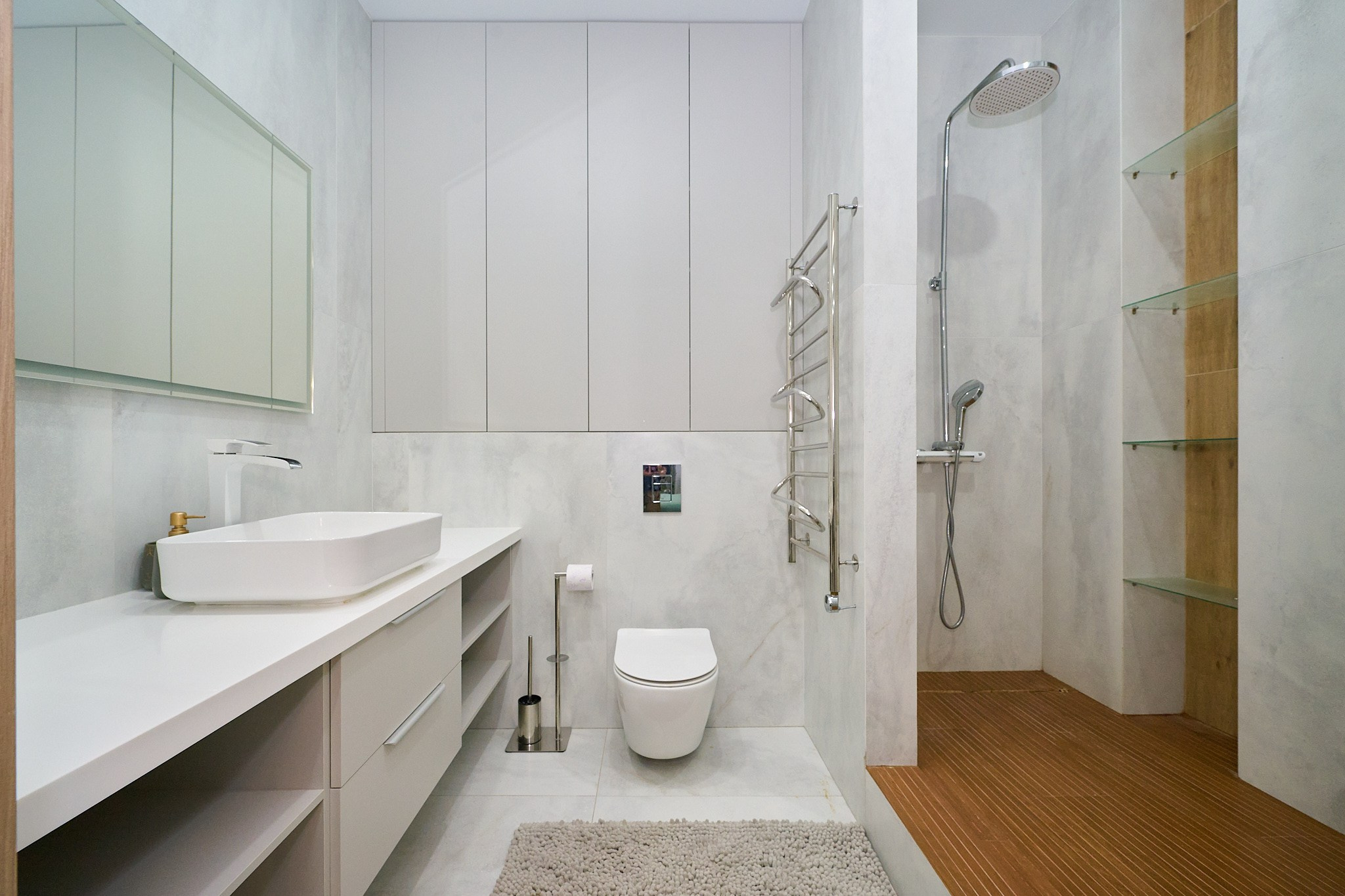 белая ванная комната 