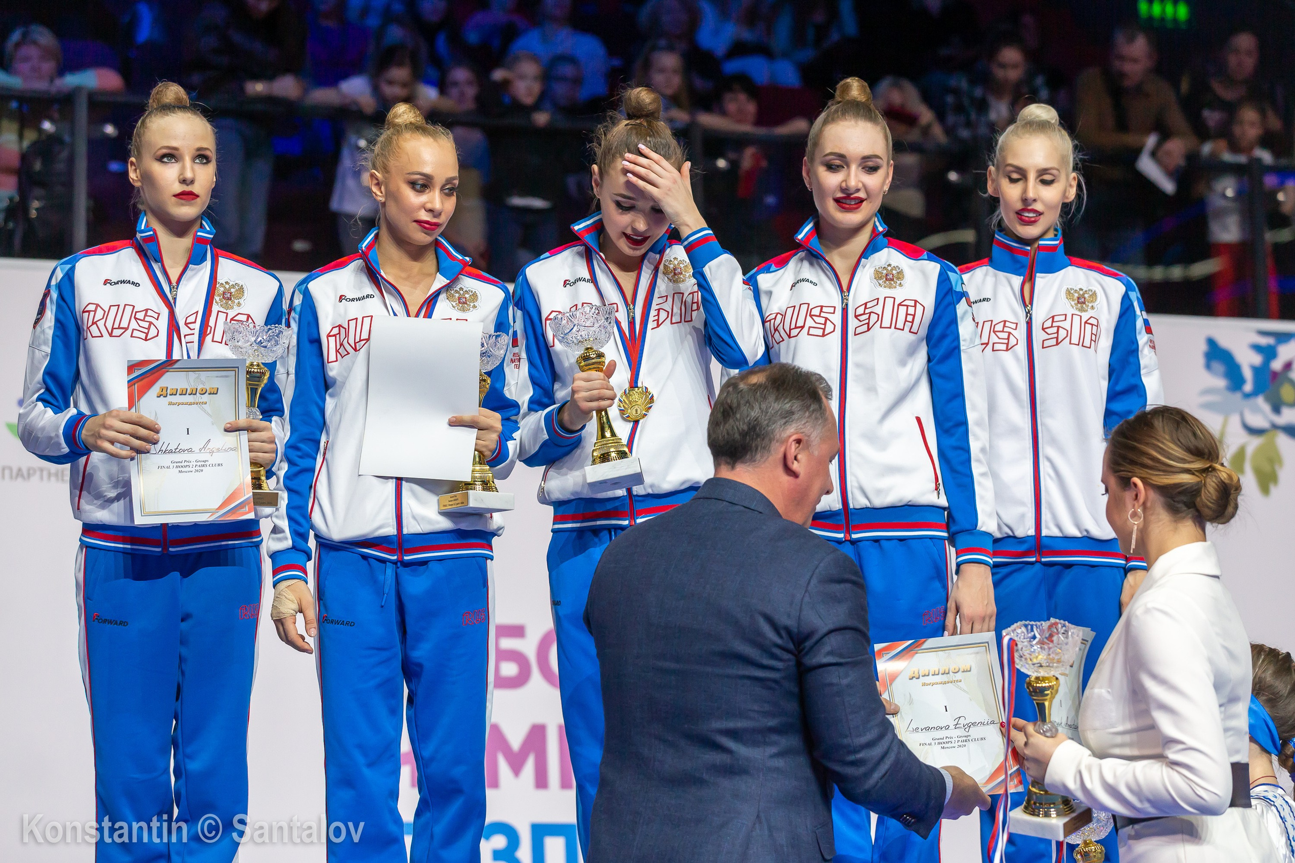 Grand Prix Moscow 2020, награждение. GYM-PHOTO. Спорт в кадре