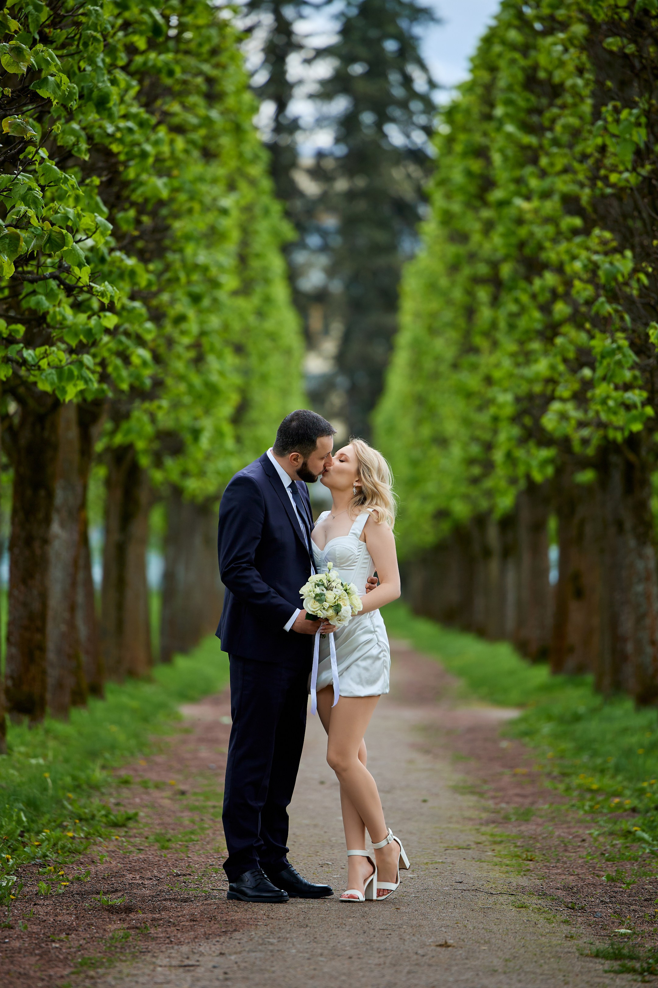 Свадебная фотосессия в Архангельском. Свадебный фотограф Сергей Колбинский