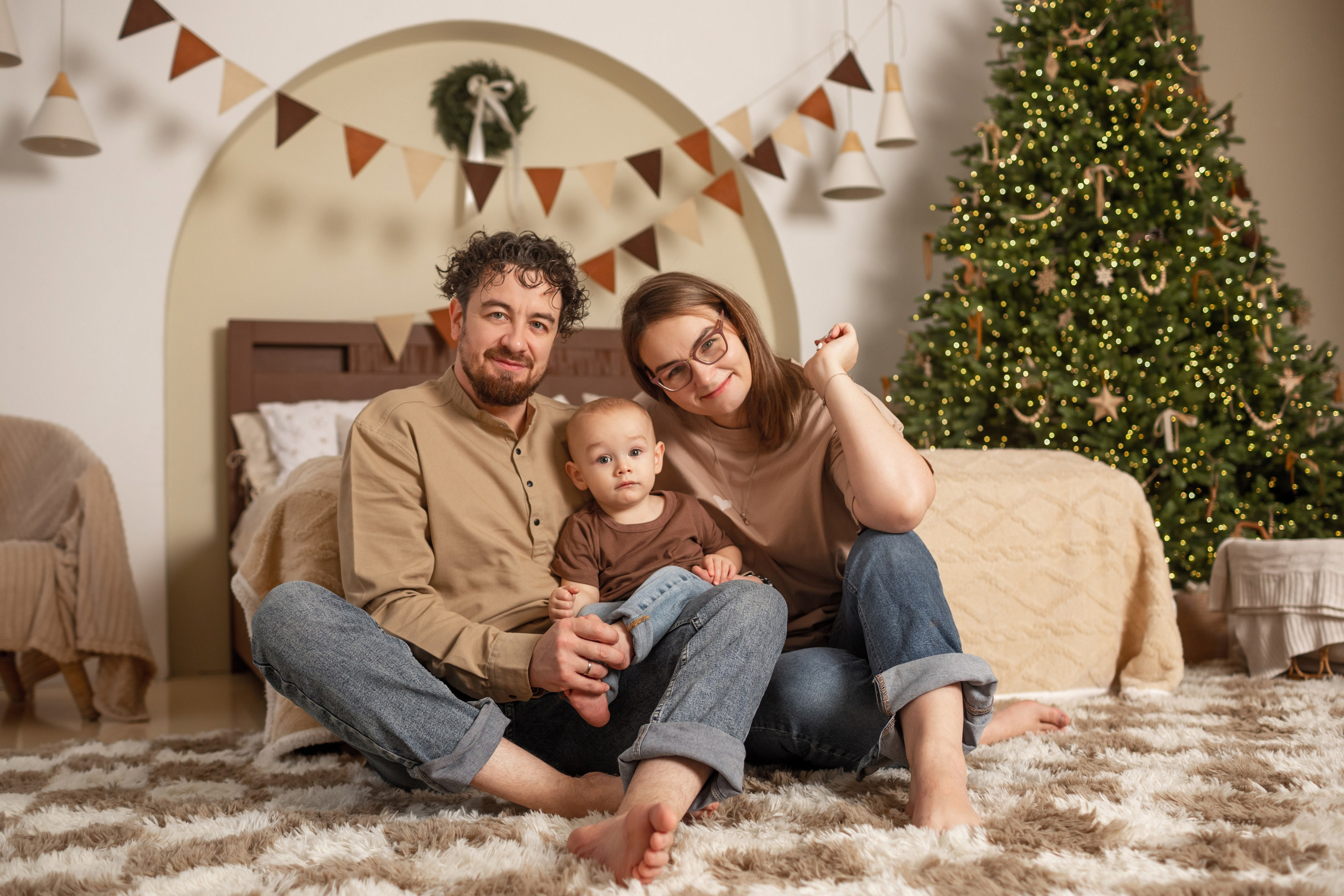 Семейная новогодняя фотосессия. Свадебный фотограф Кирилл Белый