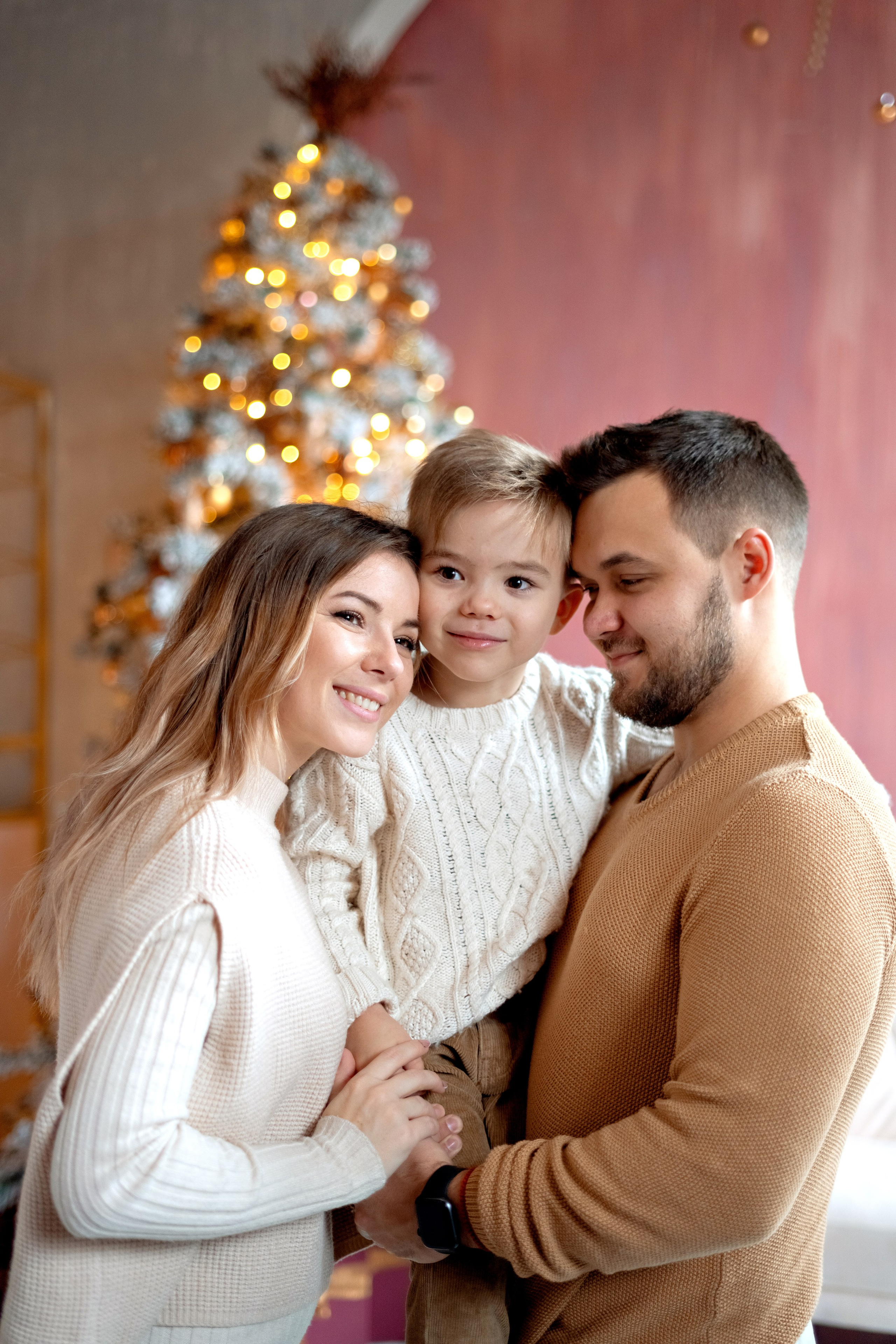 Новогодняя семейная фотосессия. Семейный и детский фотограф в Москве Екатерина Офицерова