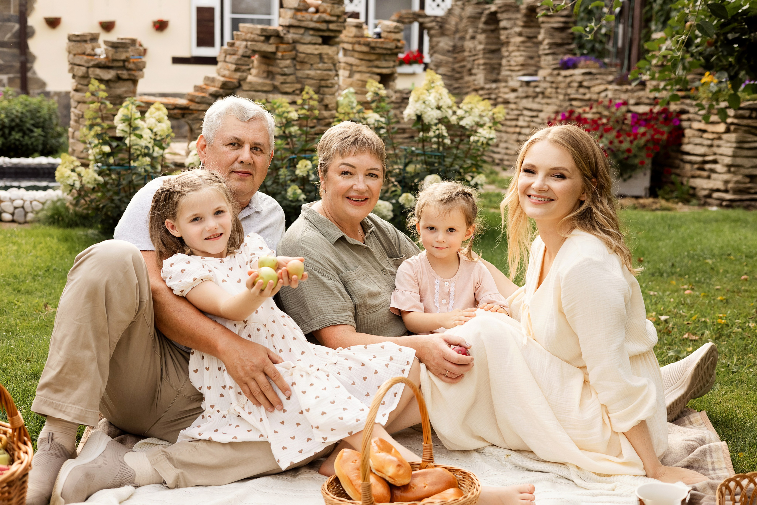 Съемка большой семьи в загородном доме. Семейный фотограф в Екатеринбурге Маргарита Курносова